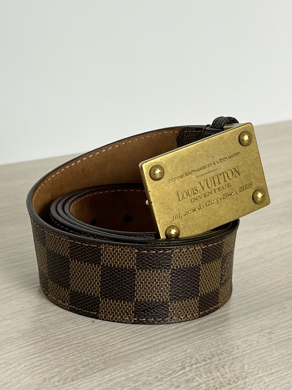Louis Vuitton Damier Inventeur Belt
