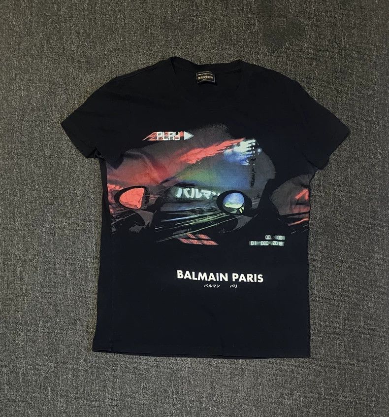Balmain Balmain Paris Graphic Print Short Sleeve T-Shirt-yf Size US S / EU 44-46 / 1 - 1 Thumbnail