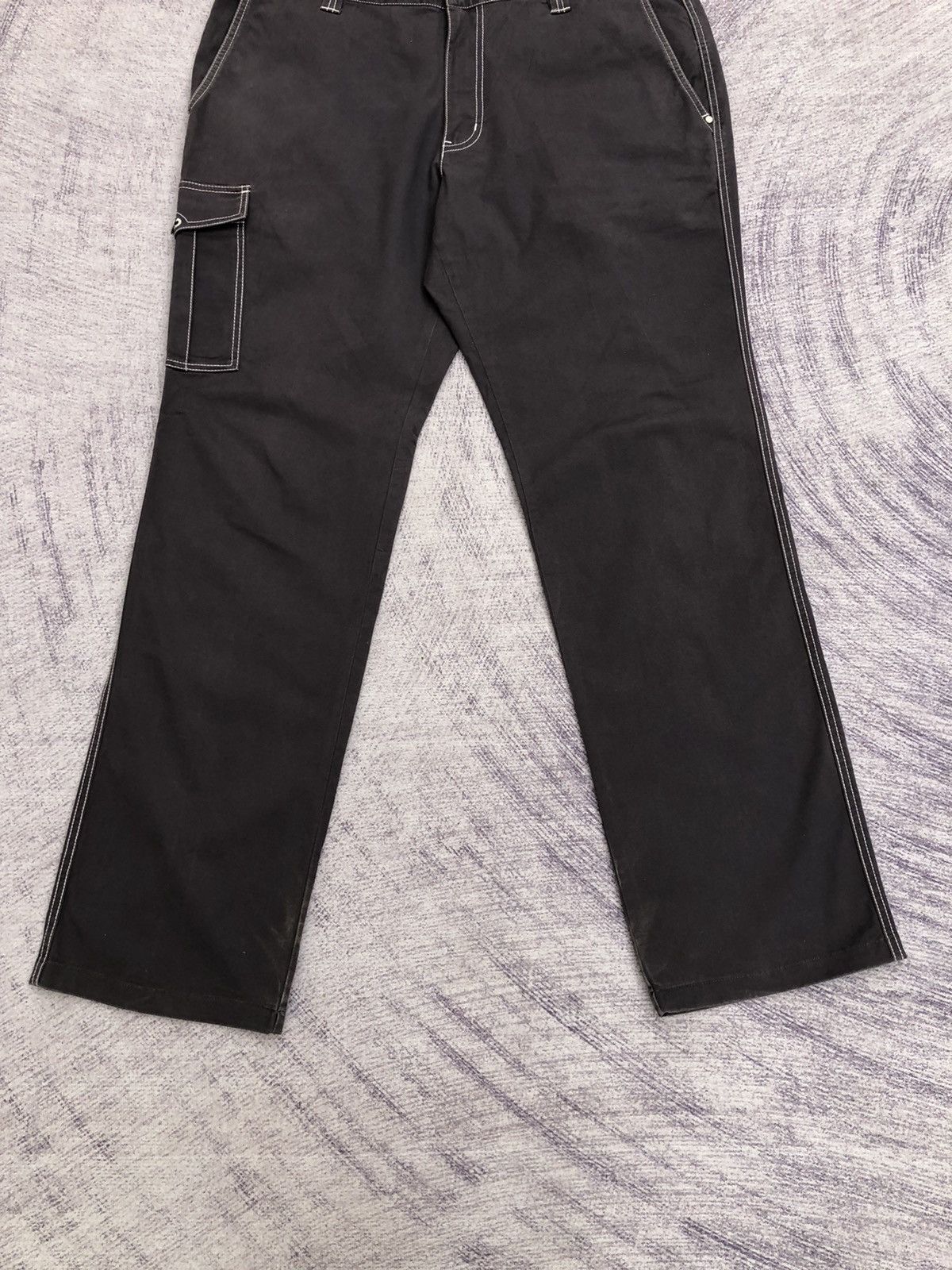 Vintage Black Carpenter Cargo Trousers With 5 Pocket Size US 37 - 3 Thumbnail