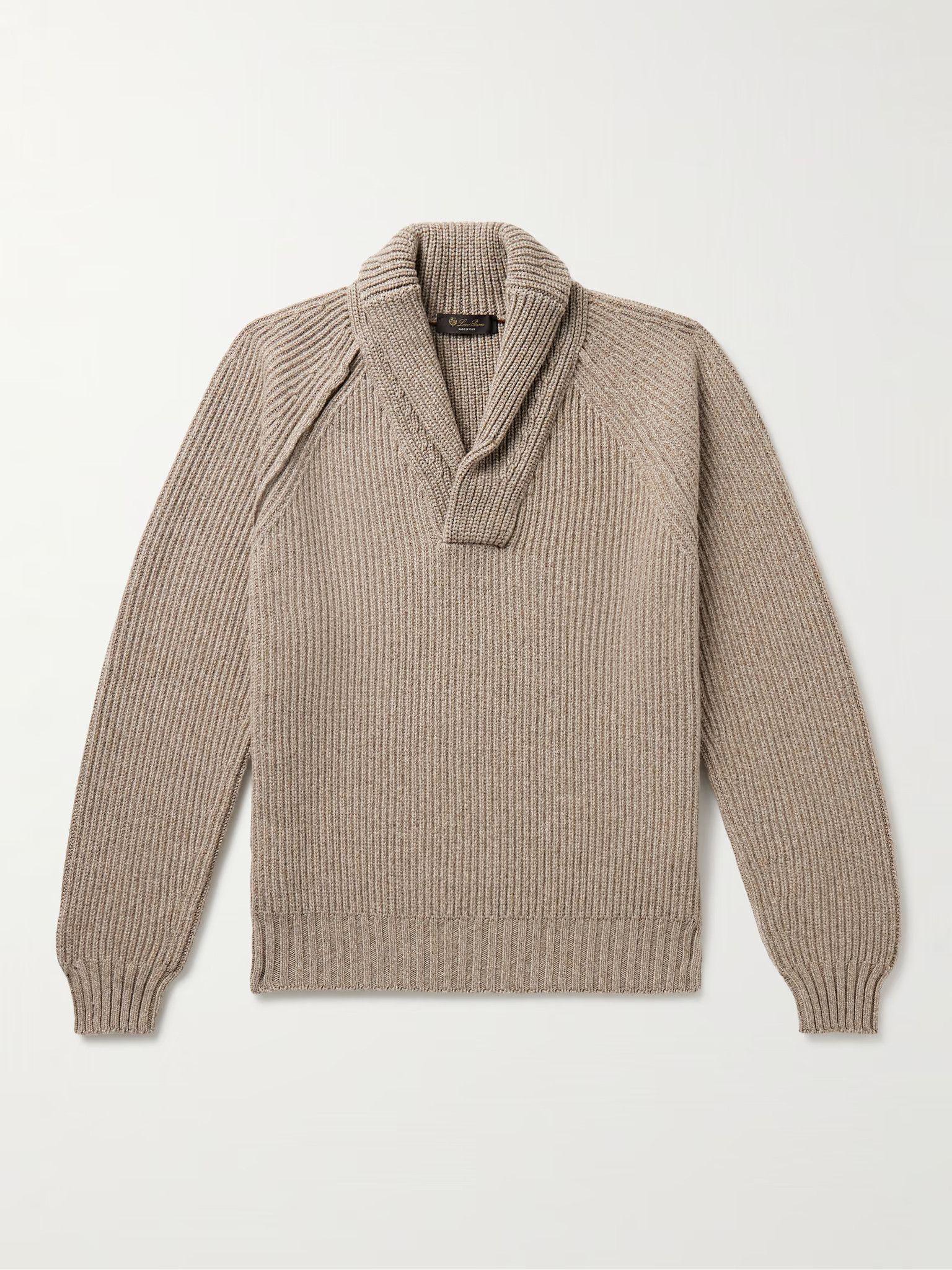 Loro Piana o1srvl11e1024 Scialle Archer Cashmere Sweater in Beige Size US XL / EU 56 / 4 - 1 Thumbnail