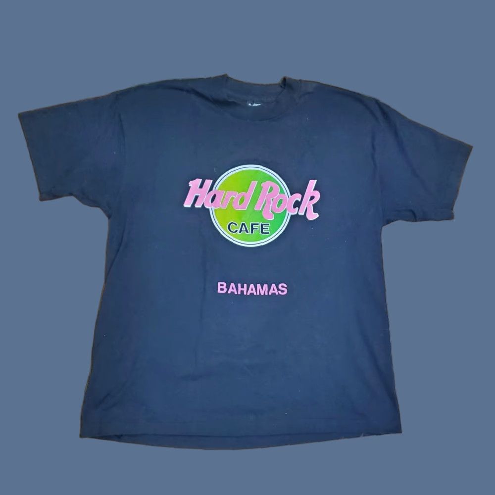 Fruit Of The Loom VINTAGE Hard Rock Cafe Shirt Mens XL Black Bahamas Made USA T-Shirt Tee 90s Size US XL / EU 56 / 4 - 1 Thumbnail