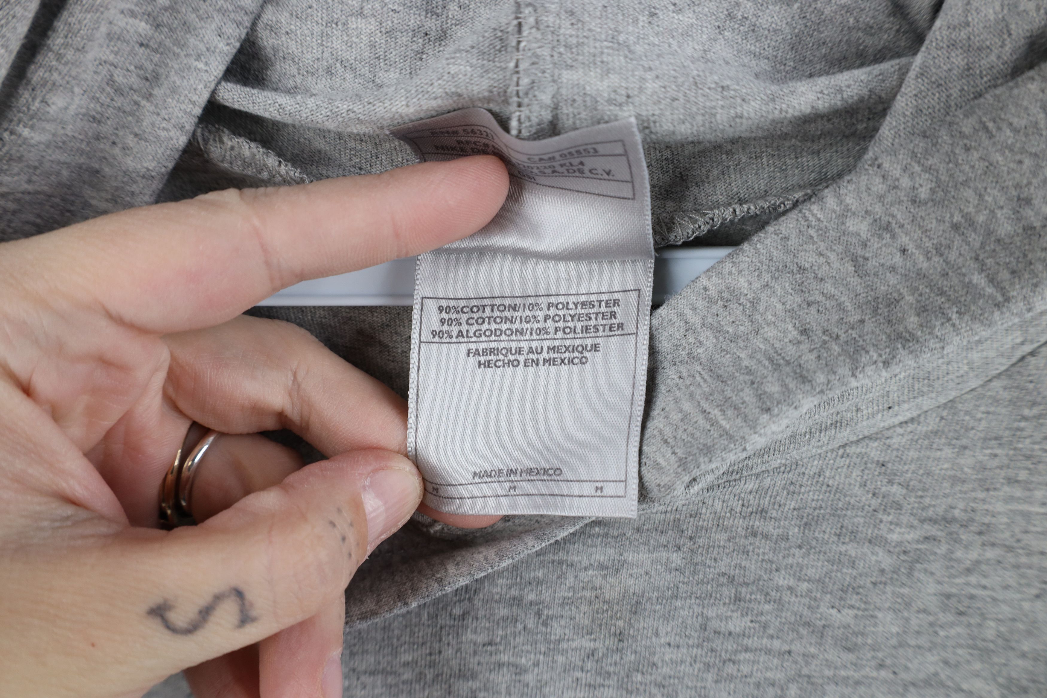 Nike × Vintage Vintage 90s Y2K Nike Scott Mini Swoosh Lightweight Hoodie Size US M / EU 48-50 / 2 - 11 Thumbnail