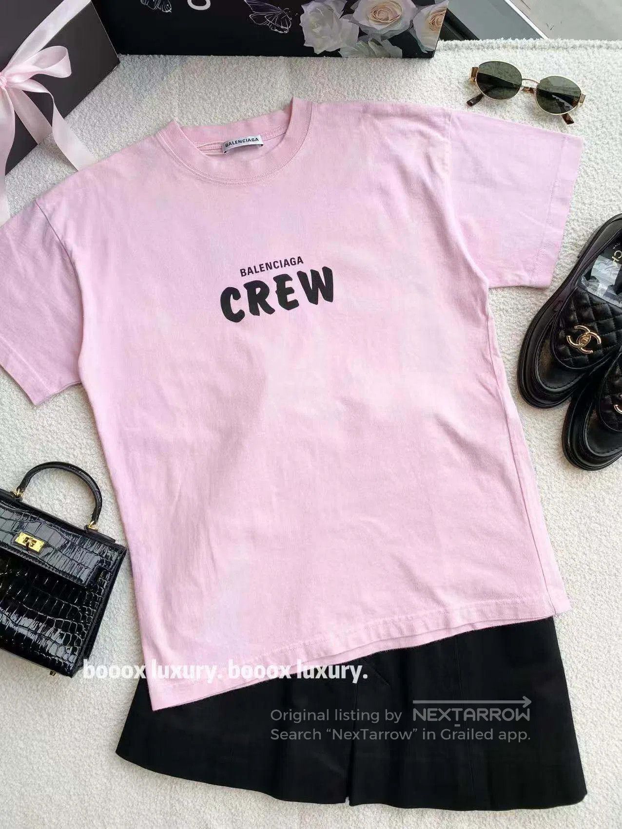 Balenciaga Balenciaga Short sleeves with monogram print| Size S / US 4 / IT 40 - 1 Thumbnail