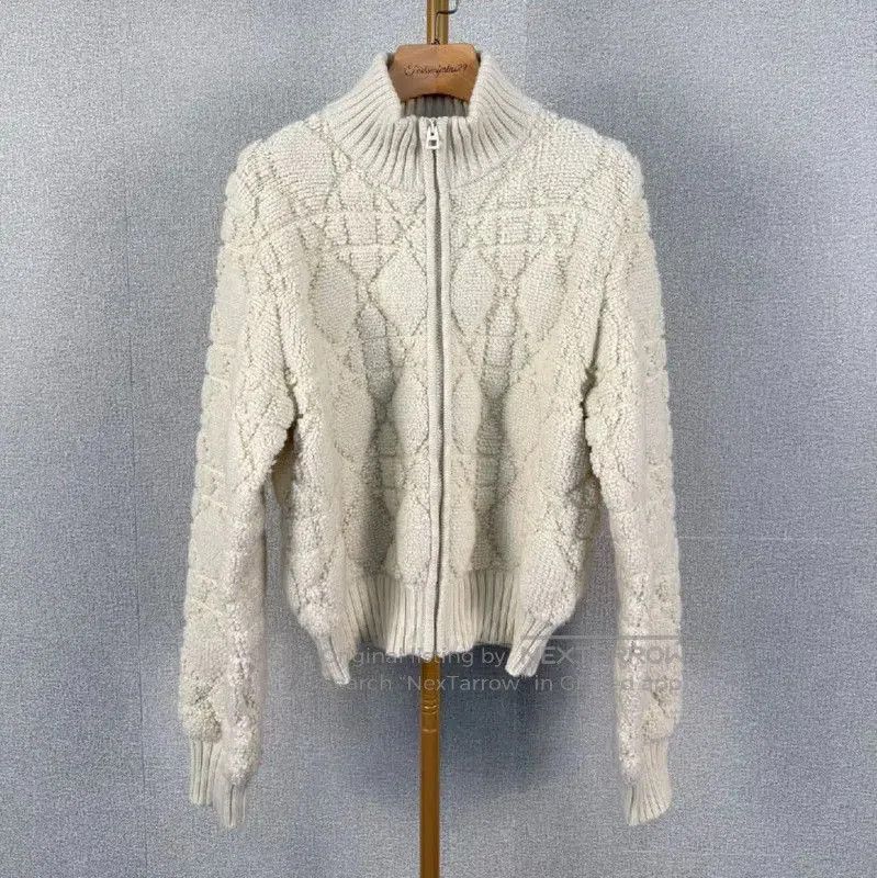 Dior Dior Women's Knit Cardigan in Cream . Size L / US 10 / IT 46 - 1 Thumbnail