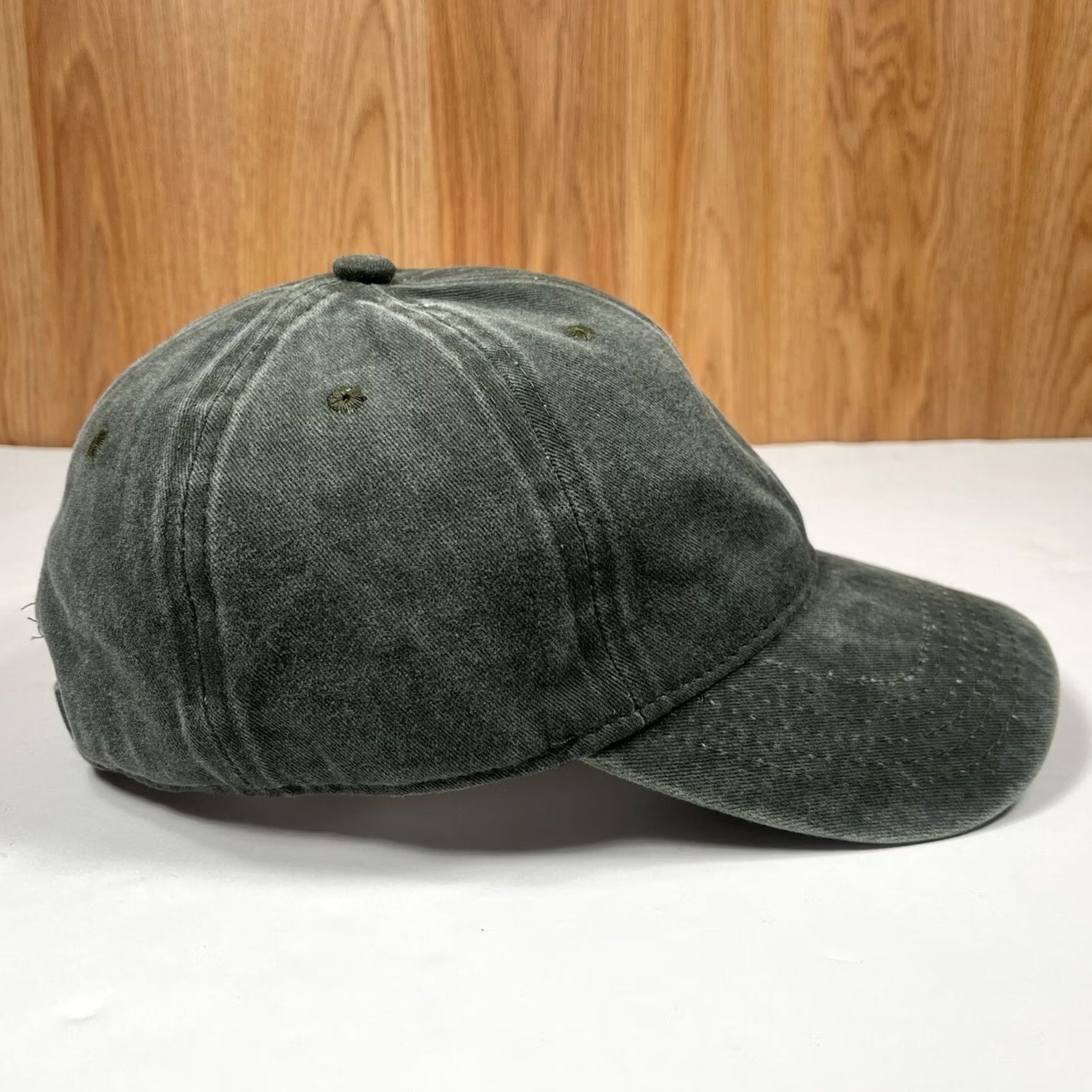 Vintage Adjustable Gray Strapback Baseball Cap Adult Unisex Size ONE SIZE - 6 Thumbnail