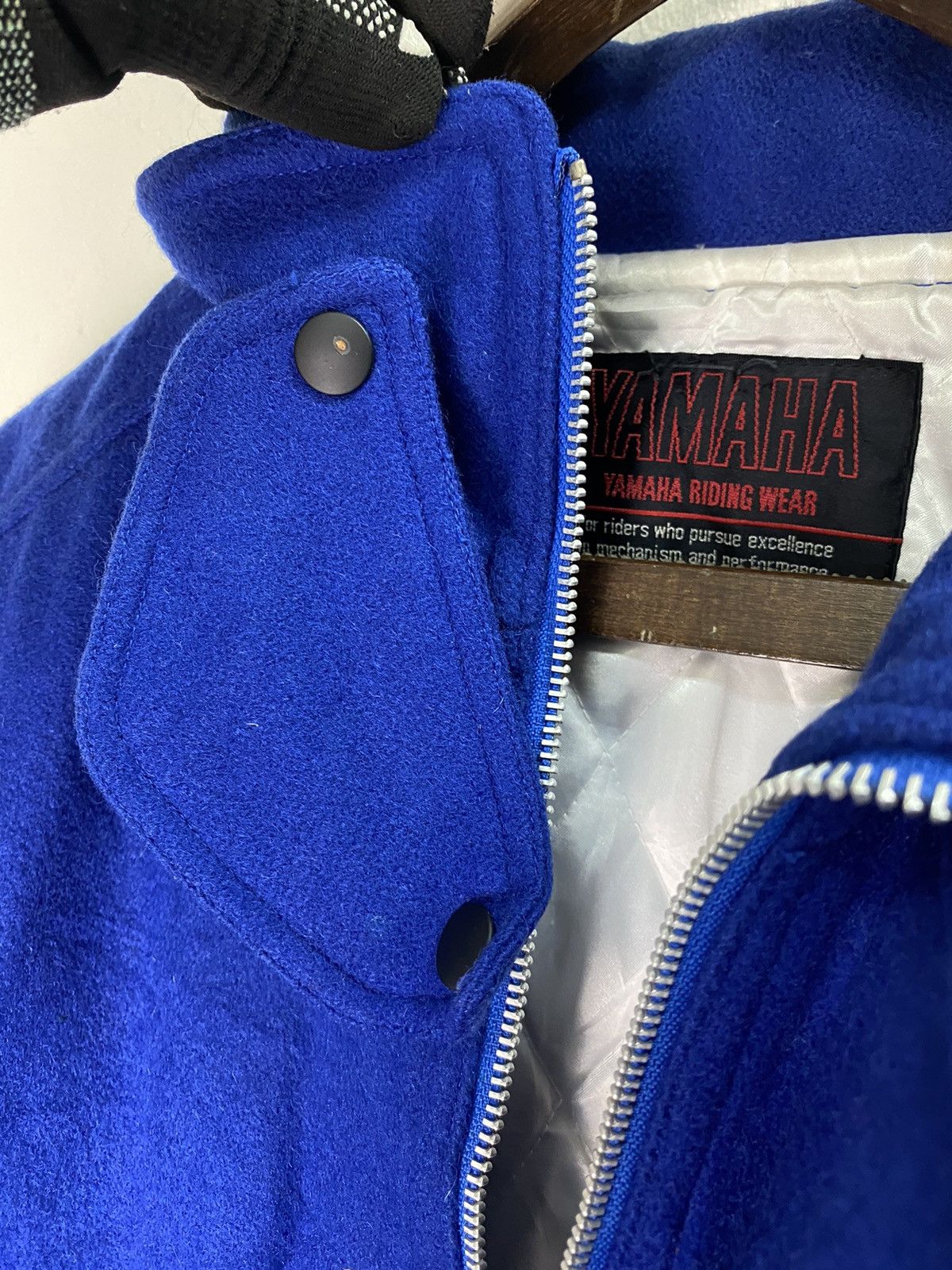 Yamaha Rare Vintage 90s Team Yamaha Wool Riding Jacket Size US L / EU 52-54 / 3 - 11 Thumbnail