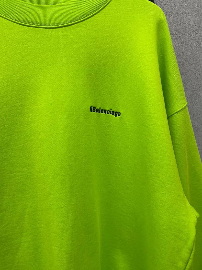 Balenciaga Balenciaga Neon Green Hoodie Size US S / EU 44-46 / 1 - 3 Thumbnail