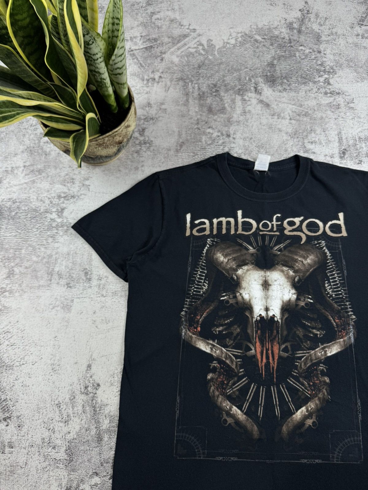 Band Tees Lamb Of God 2013 Men’s Metal Rock Tour Rap Faded Merch Devil Band T Shirt Jersey Size US XL / EU 56 / 4 - 6 Thumbnail