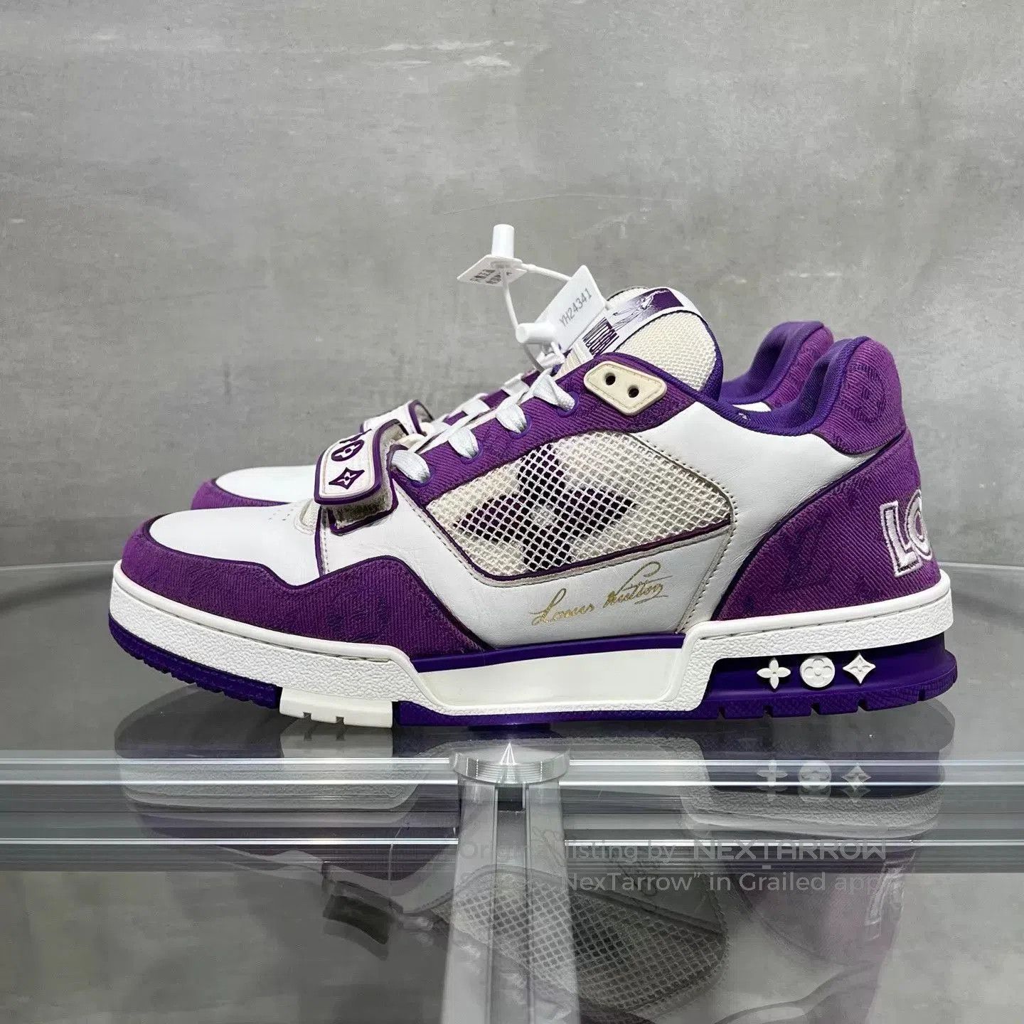 Louis Vuitton Purple High-Top Sneakers Size 9.5. Size US 9.5 / EU 42-43 - 3 Thumbnail