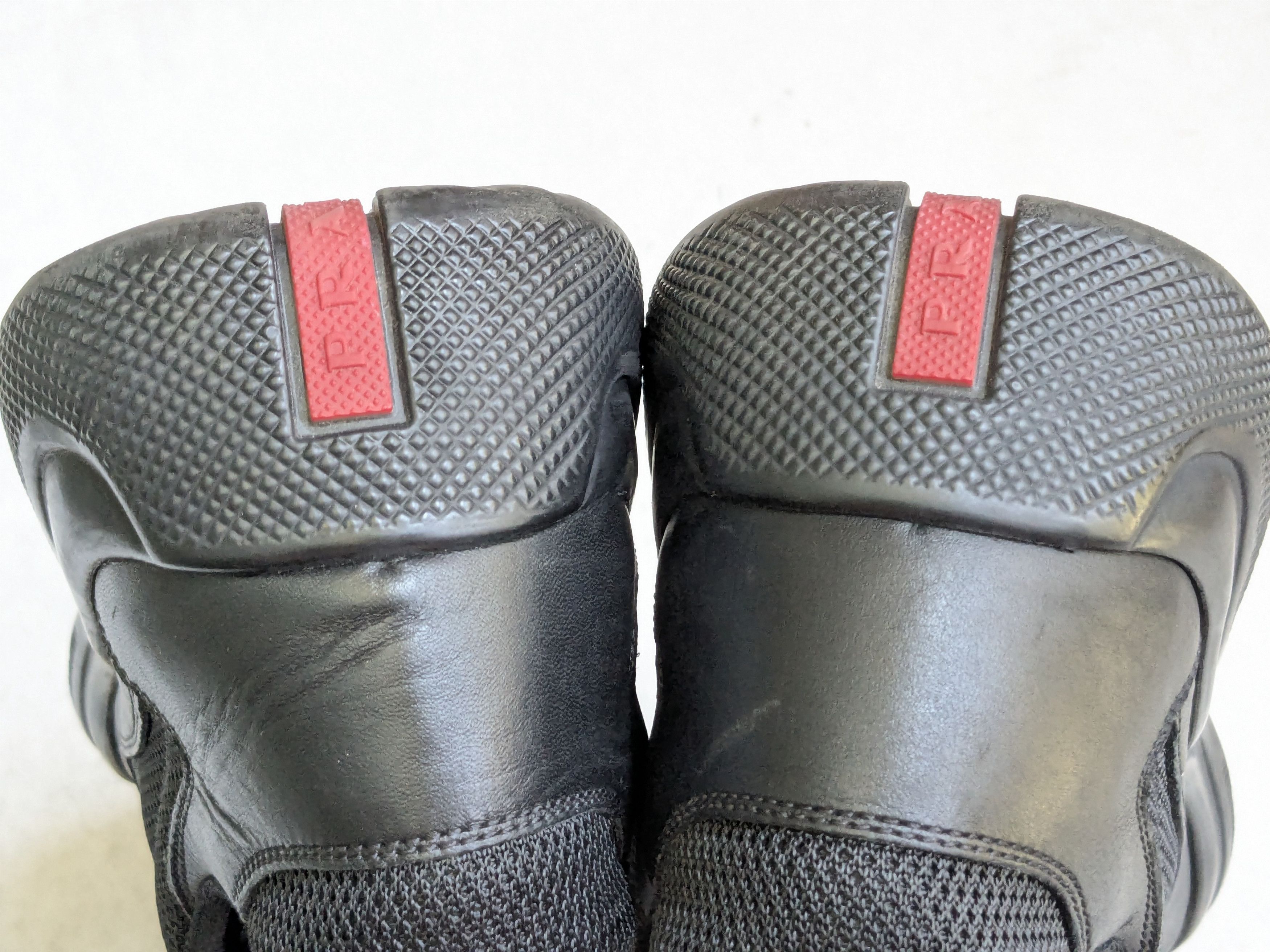 Prada Prada America's Cup Sneakers Black 9 Low Tops Leather Red Size US 9 / EU 42 - 13 Thumbnail