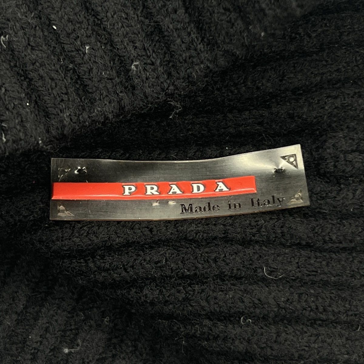 Prada Prada Milano Beanie Winter Hat Wool Logo Red Label Tag Size ONE SIZE - 6 Thumbnail