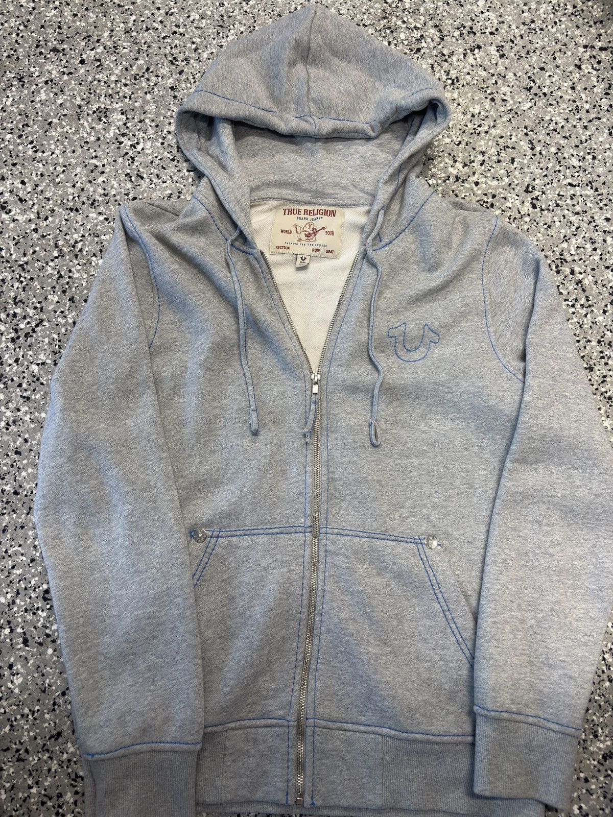 True Religion zip up hoodie