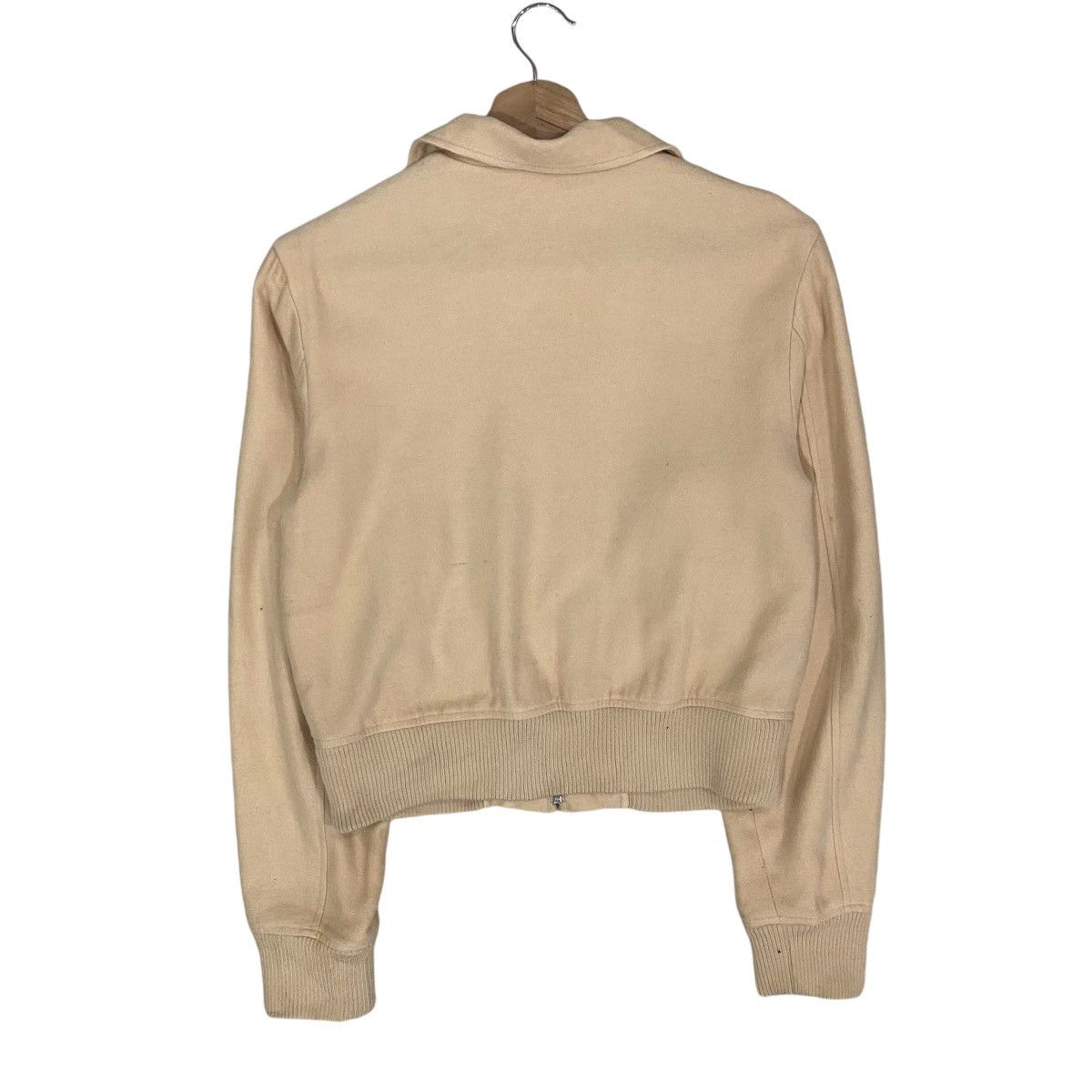 CABANE de ZUCCa × Issey Miyake × Zucca 🔥VINTAGE ZUCCA ISSEY MIYAKE WOOL CROP BOMBER JACKET Size US S / EU 44-46 / 1 - 6 Thumbnail