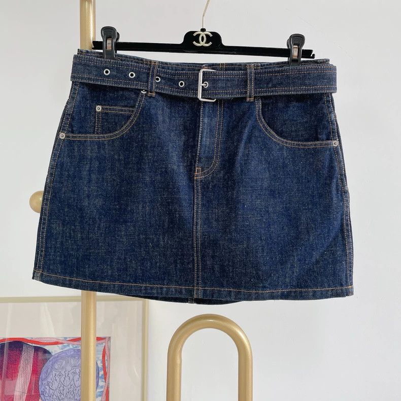 Dior Dior Blue denim skirt 2504-Nextarrow Size 26" / US 2 / IT 38 - 1 Thumbnail