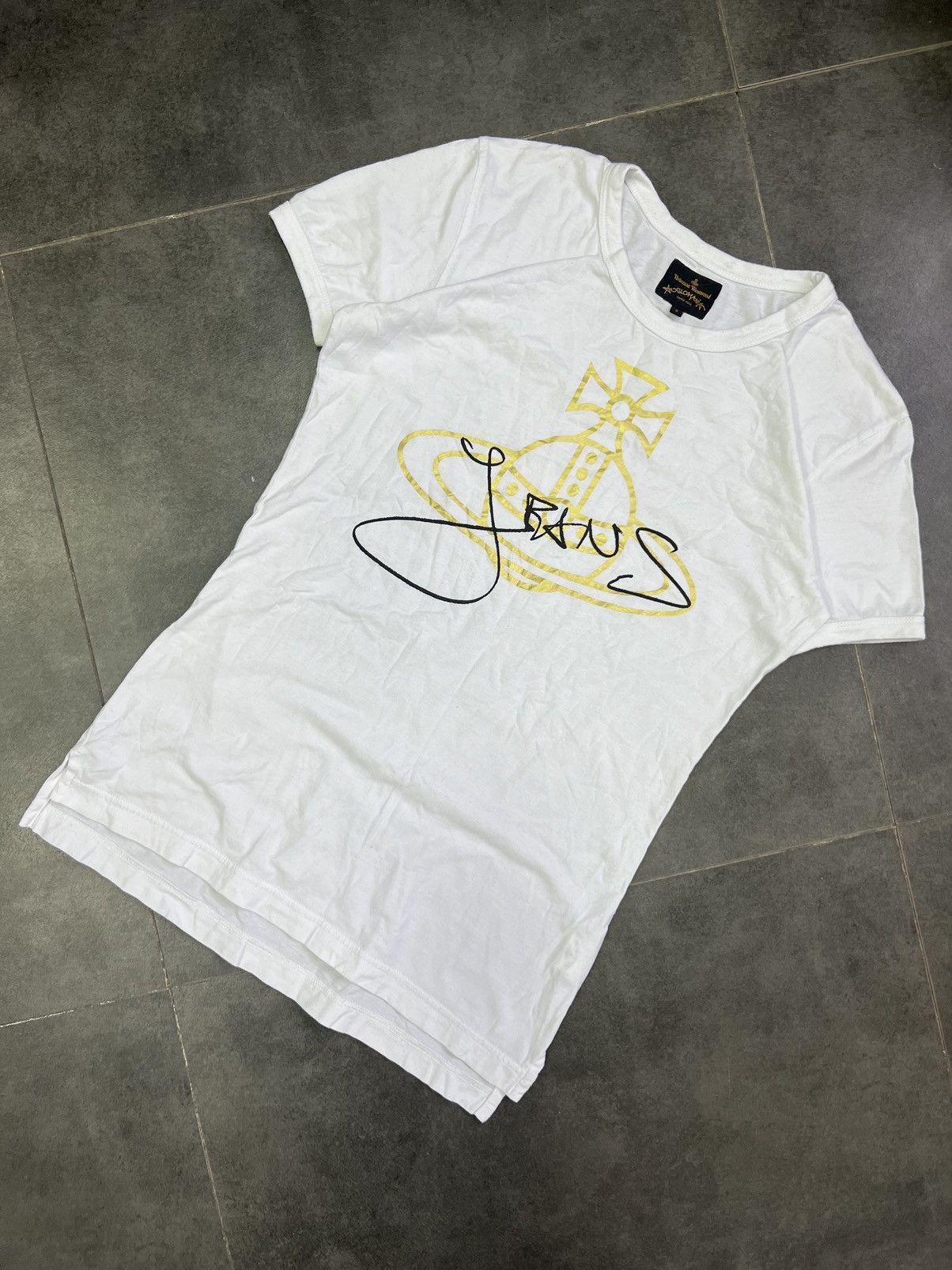 Vivienne Westwood Vivienne Westwood X Anglomania Big Orb Logo T Shirt Tee Top Size S / US 4 / IT 40 - 2 Thumbnail