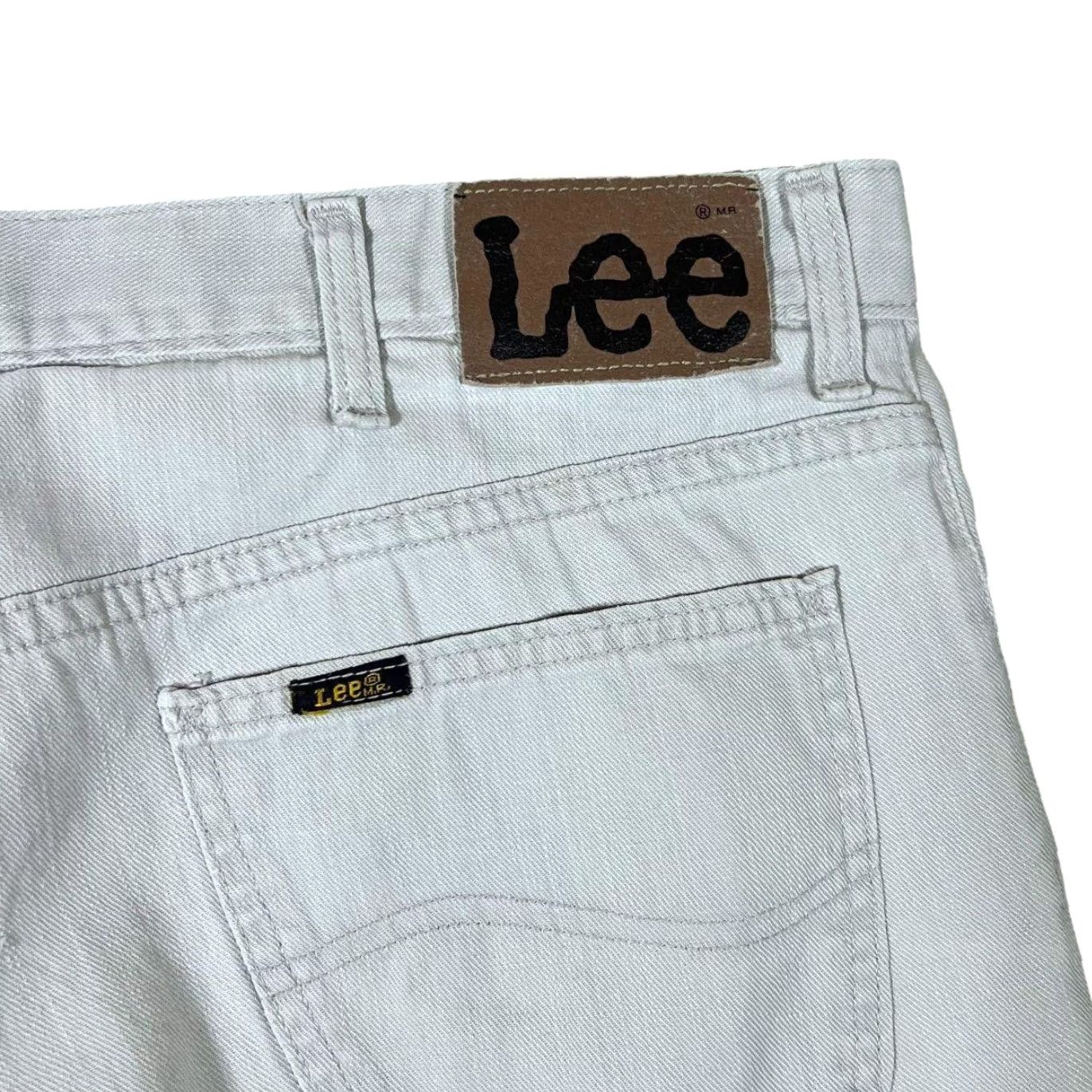 Lee VINTAGE Lee Brooklyn Denim Jeans Men's 38x30 Light Grey Straight Zip Fly 100% Cotton Malta Made Boys? Mens Size US 38 / EU 54 - 4 Thumbnail