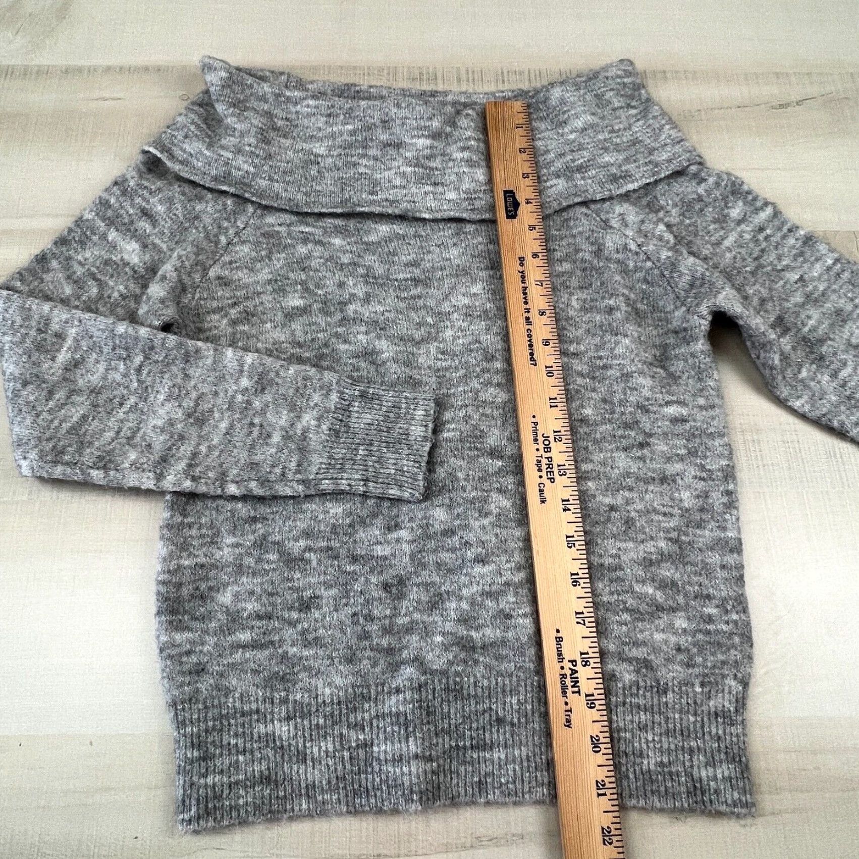 H&M H&M Womens Off Shoulder Sweater XS Gray Wool Alpaca Blend Pullover Long Sleeve Size XS / US 0-2 / IT 36-38 - 6 Thumbnail