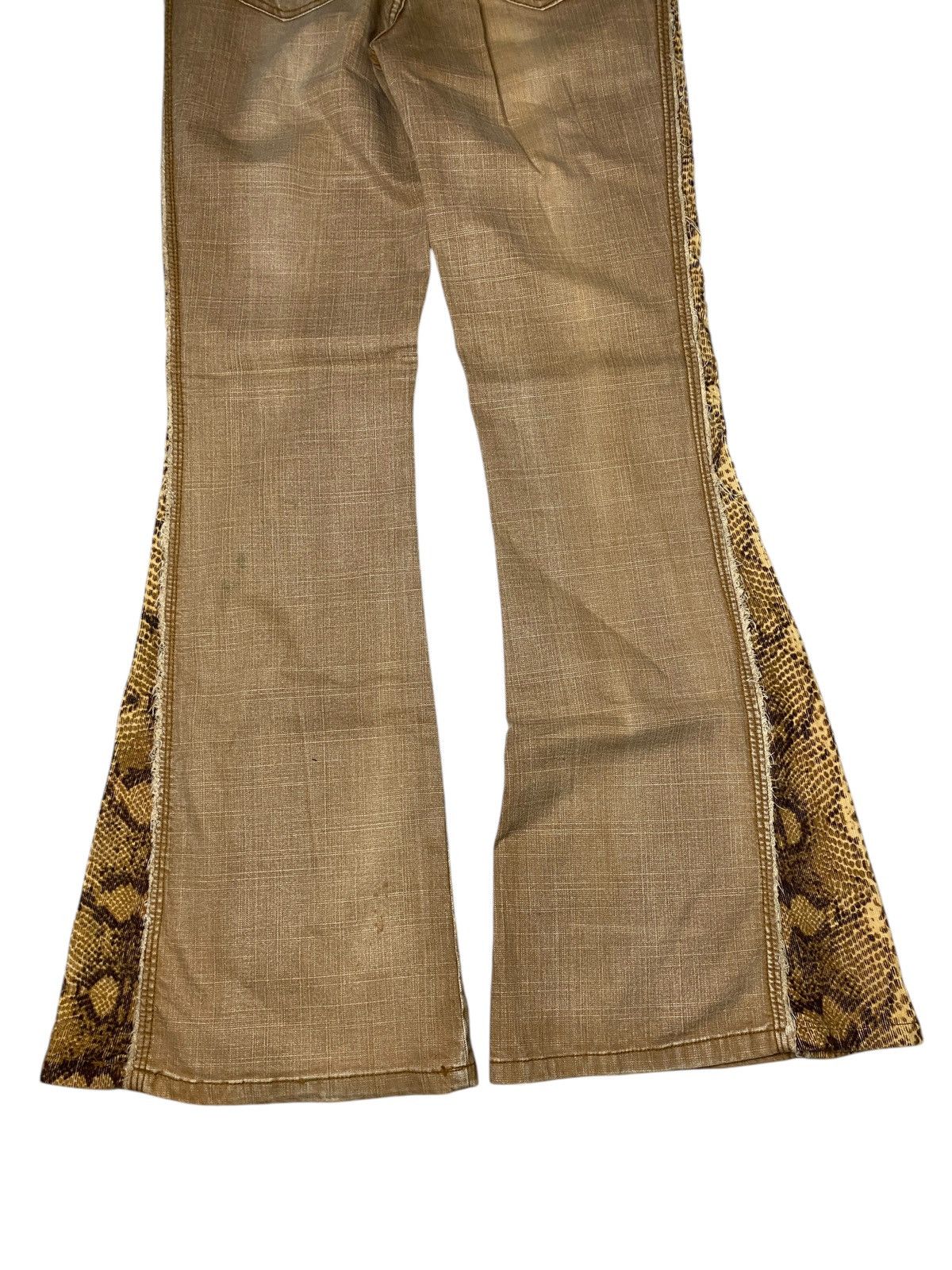 If Six Was Nine 2000's CFLine Flared Snake Pattern Bootcut Pants Size US 28 / EU 44 - 11 Thumbnail