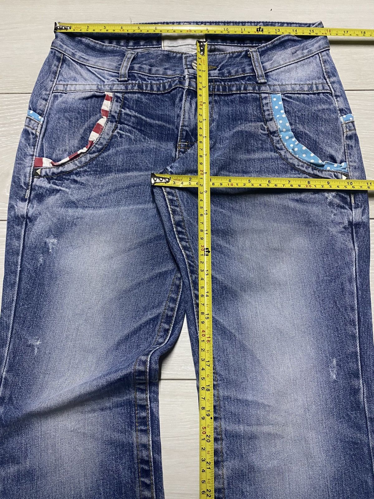 Japanese Brand Vintage Japanese Brand Lolita Embroidery Robot Spike Jeans Size US 31 - 15 Thumbnail