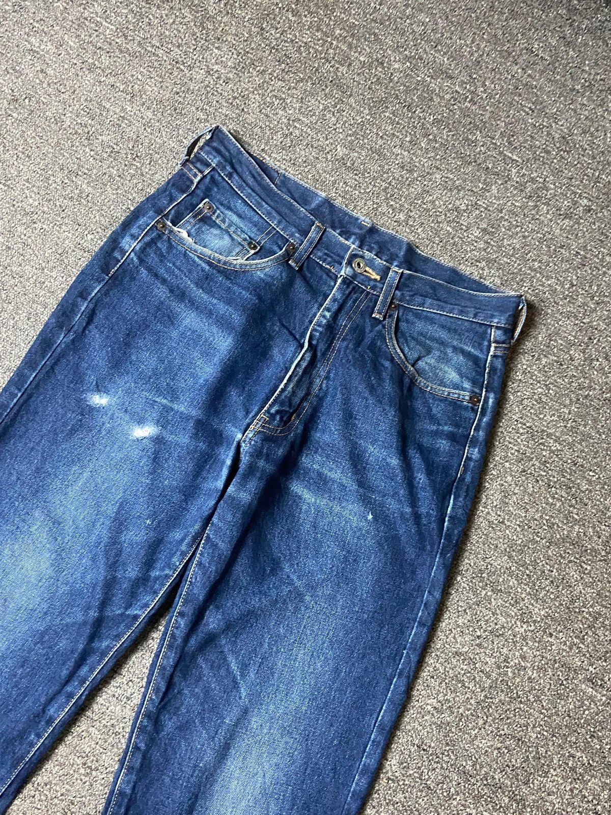 Japanese Brand × Other × Vintage Unique Clothing Warehouse Straight Cut Denim Jeans (128) Size US 30 / EU 46 - 8 Thumbnail