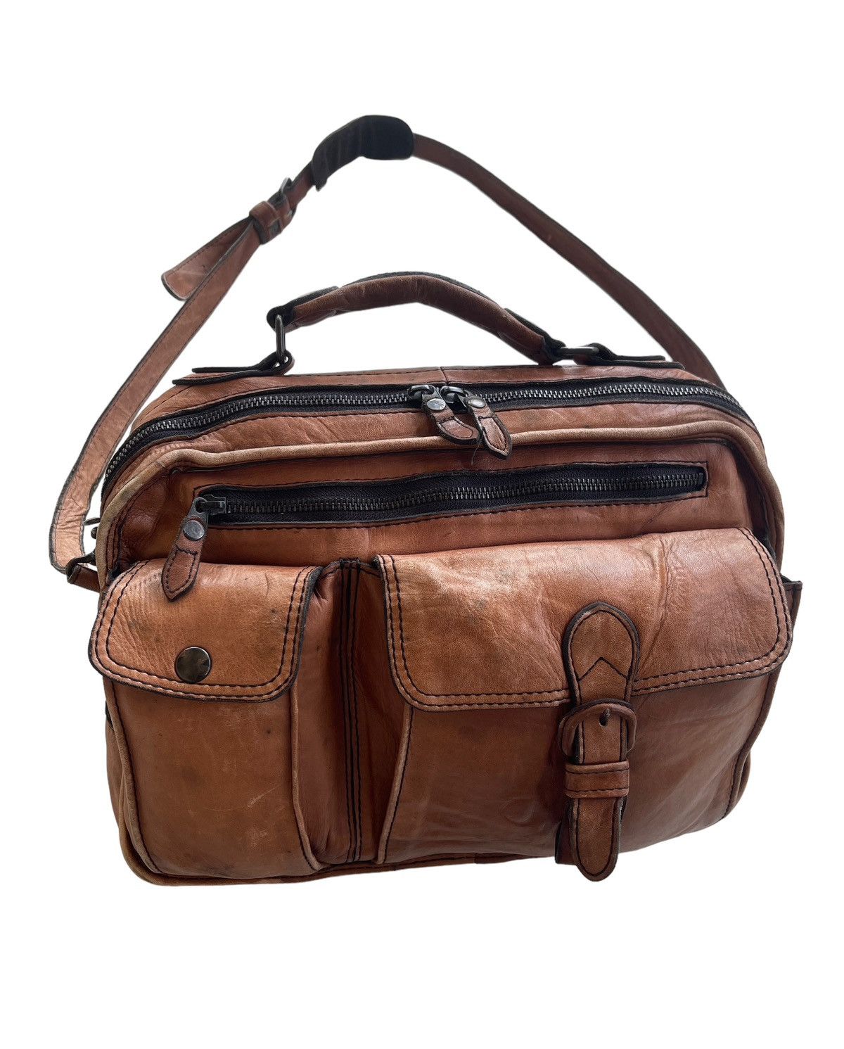 Porter Vintage Porter Yoshida Japan Leather Messenger Bag Size ONE SIZE - 3 Thumbnail