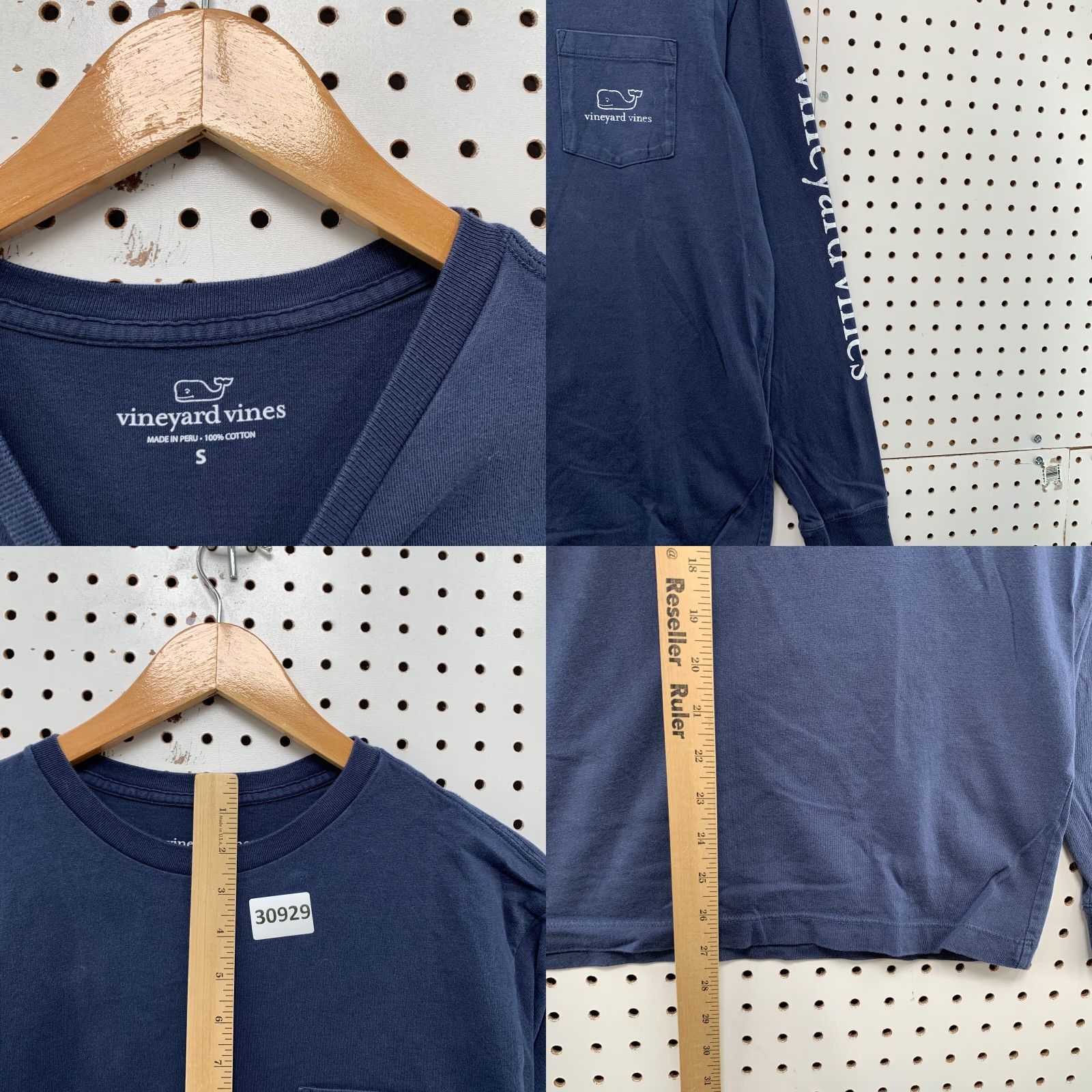 Vineyard Vines VINTAGE Vineyard Vines Whale Pocket Shirt Adult Small Navy Blue Long Sleeve Preppy Mens Size US S / EU 44-46 / 1 - 8 Thumbnail