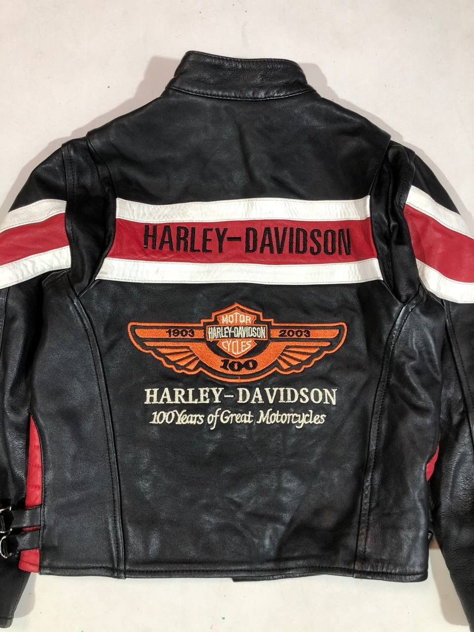 Vintage Harley Davidson Leather Jacket Moto Biker Size US XS / EU 42 / 0 - 7 Thumbnail