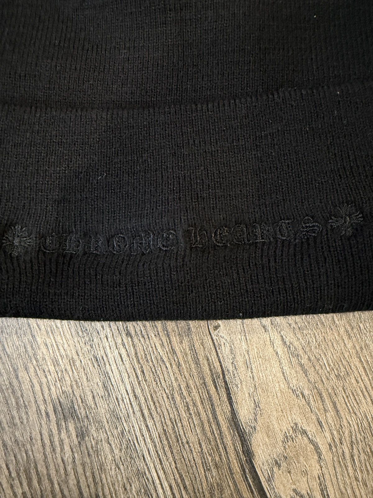 Chrome Hearts Chrome Hearts Black Embroidered Beanie Size ONE SIZE - 4 Thumbnail
