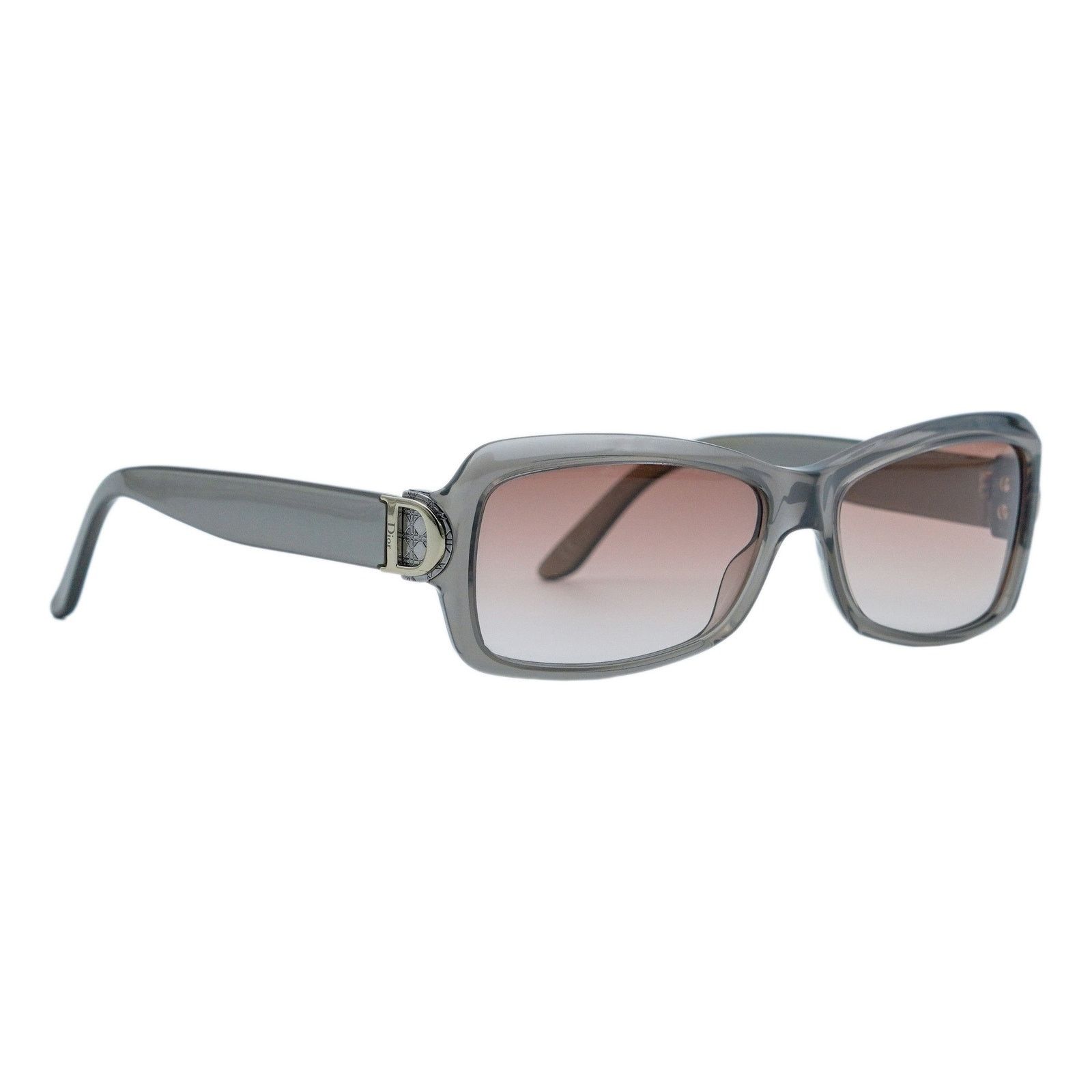 Dior Vintage Dior Gray Gradient D Logo Rectangular Sunglasses Size ONE SIZE - 1 Thumbnail