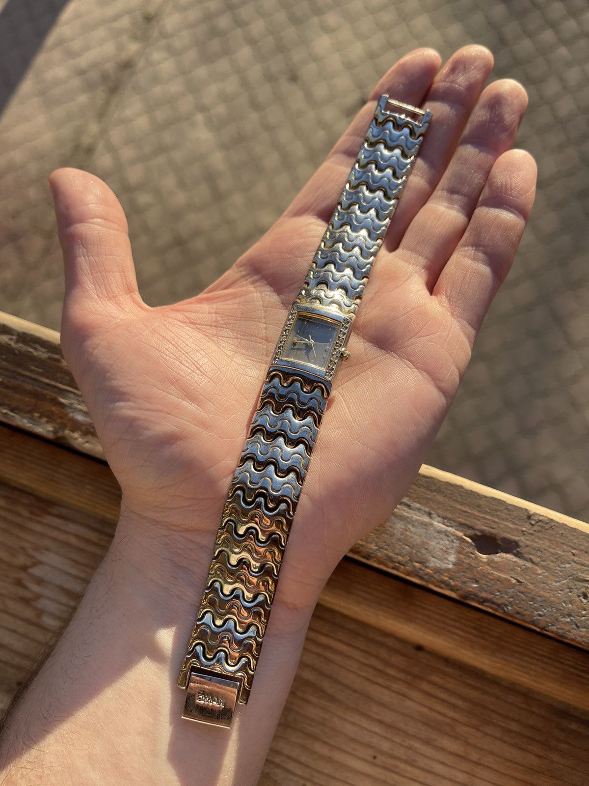 Hysteric Glamour × Japanese Brand × Vintage ⛓⌚️Vintage Chain futuristic style Watch Unisex heavy bracelet Size ONE SIZE - 3 Thumbnail