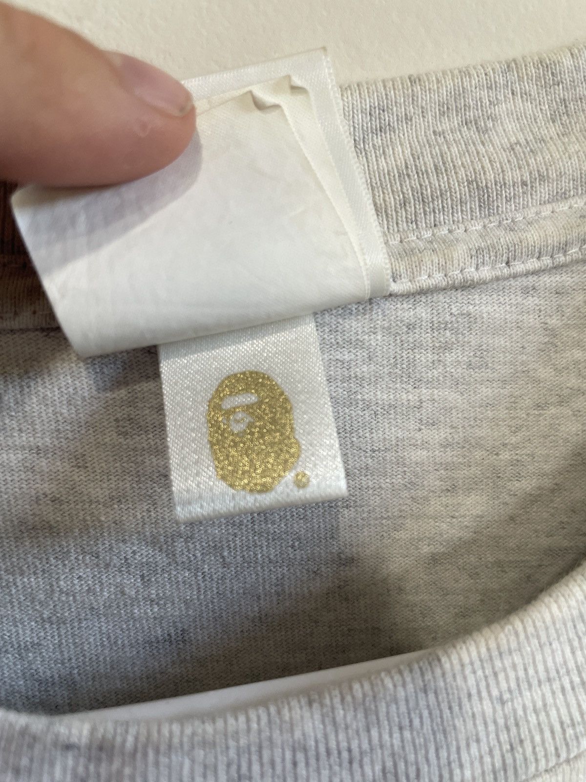 Bape Bape Repeat Logo Heather grey Baggy Tee Size US XL / EU 56 / 4 - 6 Thumbnail