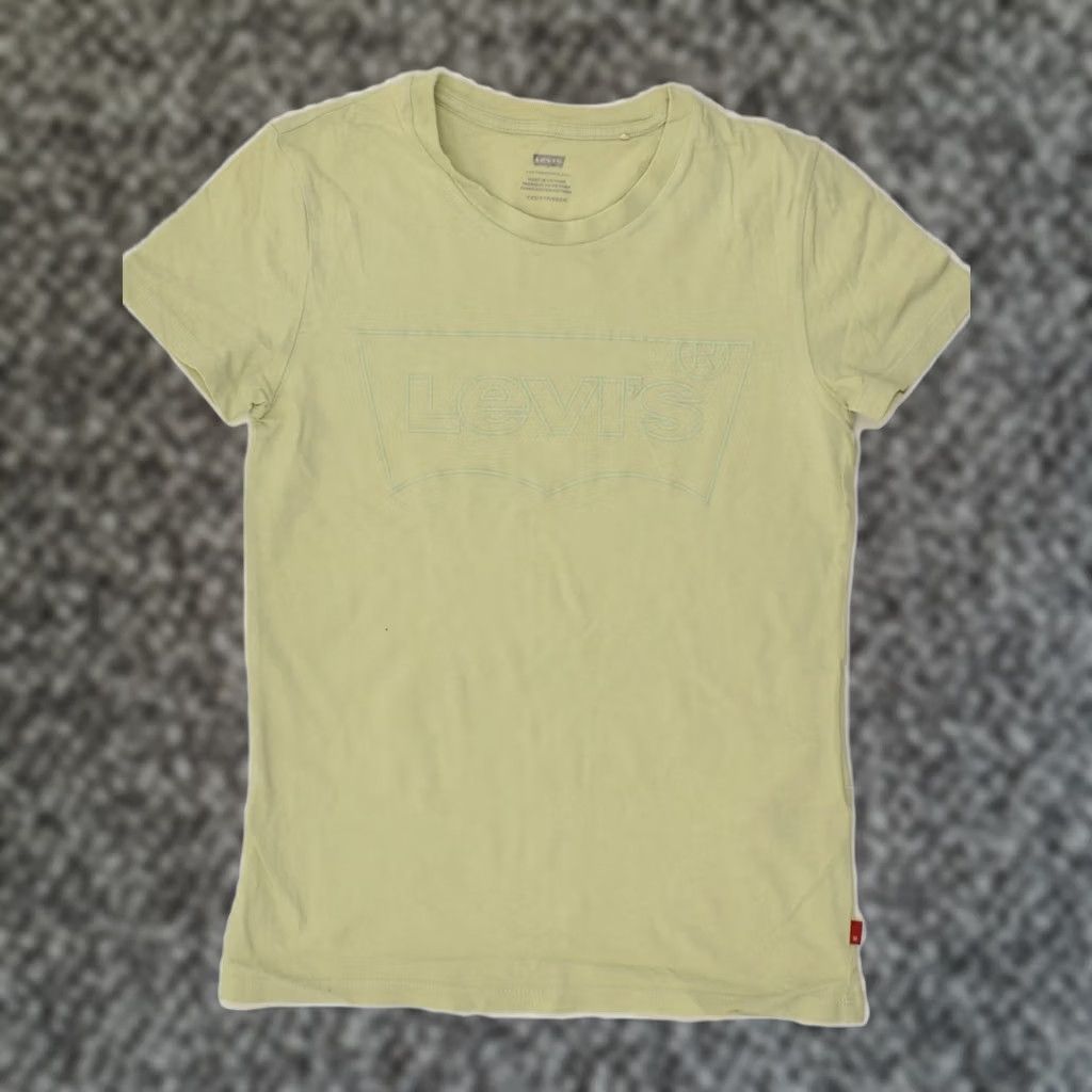 Levi's LEVI'S Womens T-Shirt Green 2XS Cotton Size XXS / US 00 / IT 34 - 1 Thumbnail