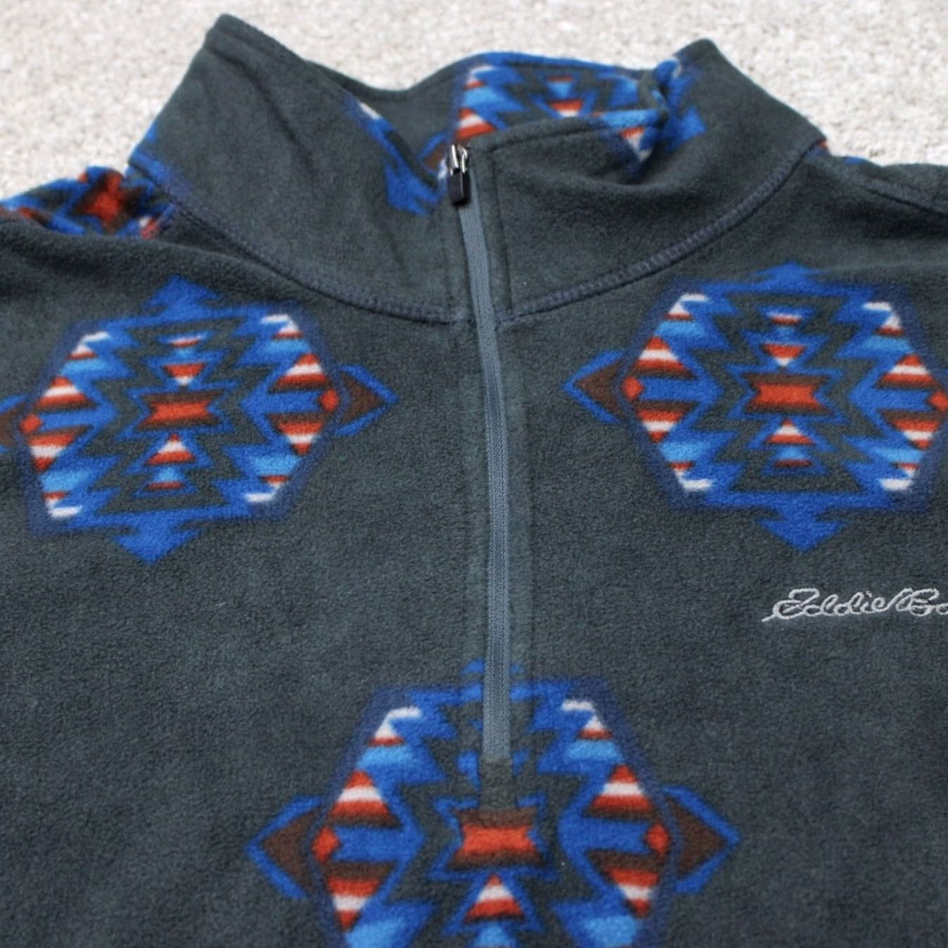 Eddie Bauer Eddie Bauer Sweatshirt Womens XL Gray Geometric 1/4 Zip Fleece NWT Tall Size XL / US 12-14 / IT 48-50 - 6 Thumbnail