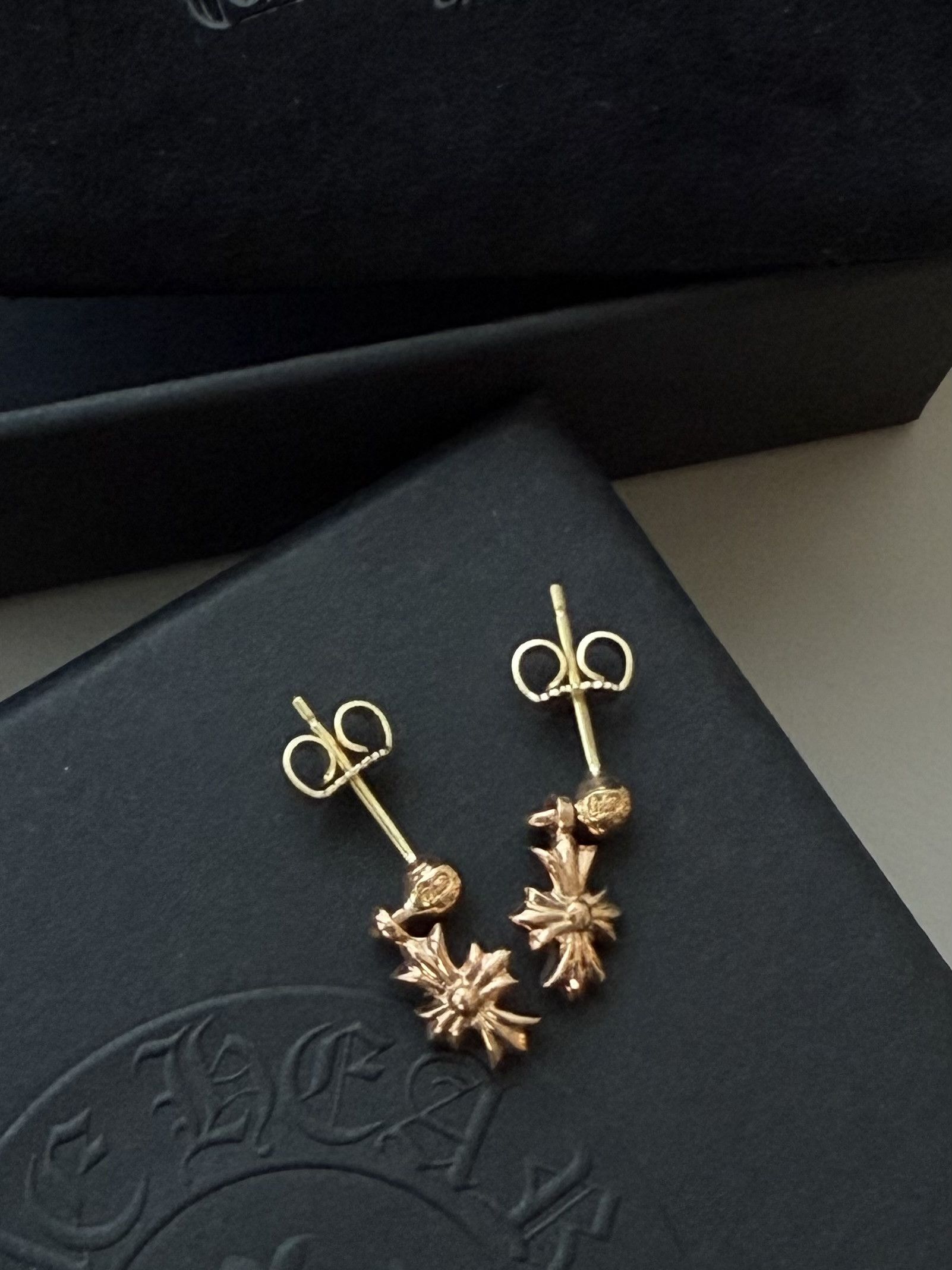 Chrome Hearts Chrome Hearts 22K Tiny E earrings pair Size ONE SIZE - 2 Thumbnail