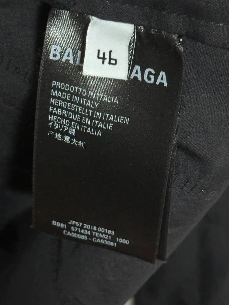 Balenciaga Balenciaga Dark Pattern Full Print Logo Embroidered Black Size US S / EU 44-46 / 1 - 5 Thumbnail