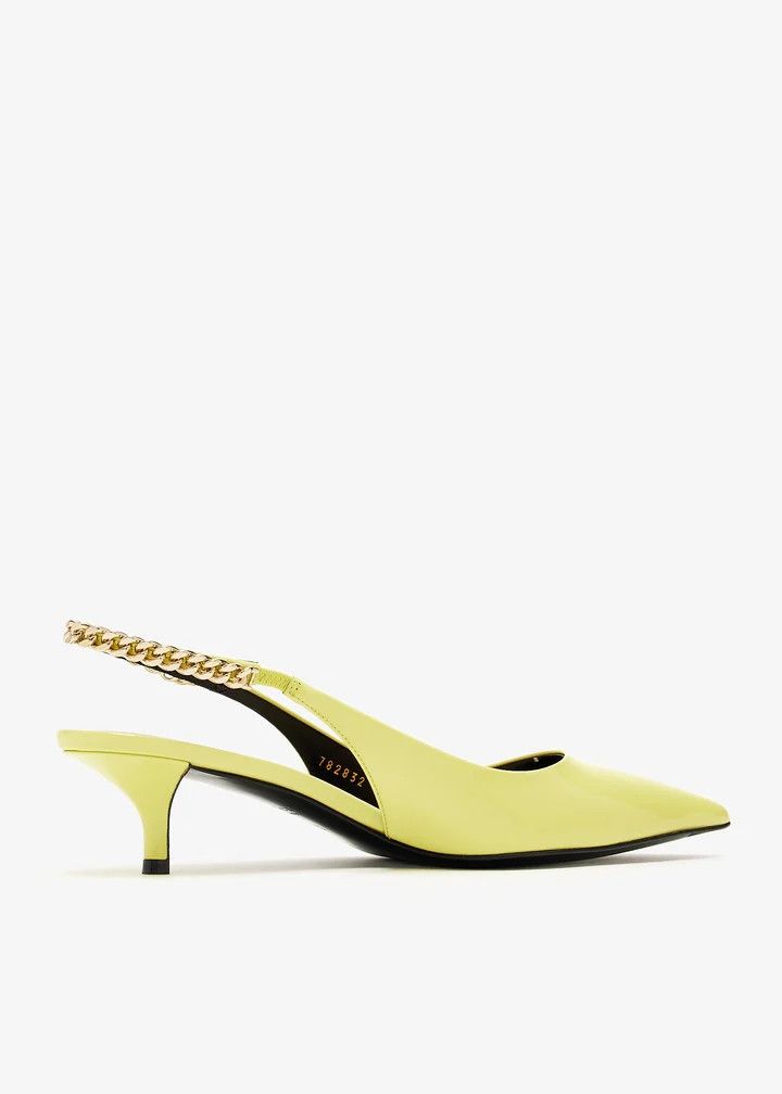 Gucci o1loc1c0426 782832 Gucci Signoria Slingback Pumps in Yellow Size US 6 / IT 36 - 3 Thumbnail