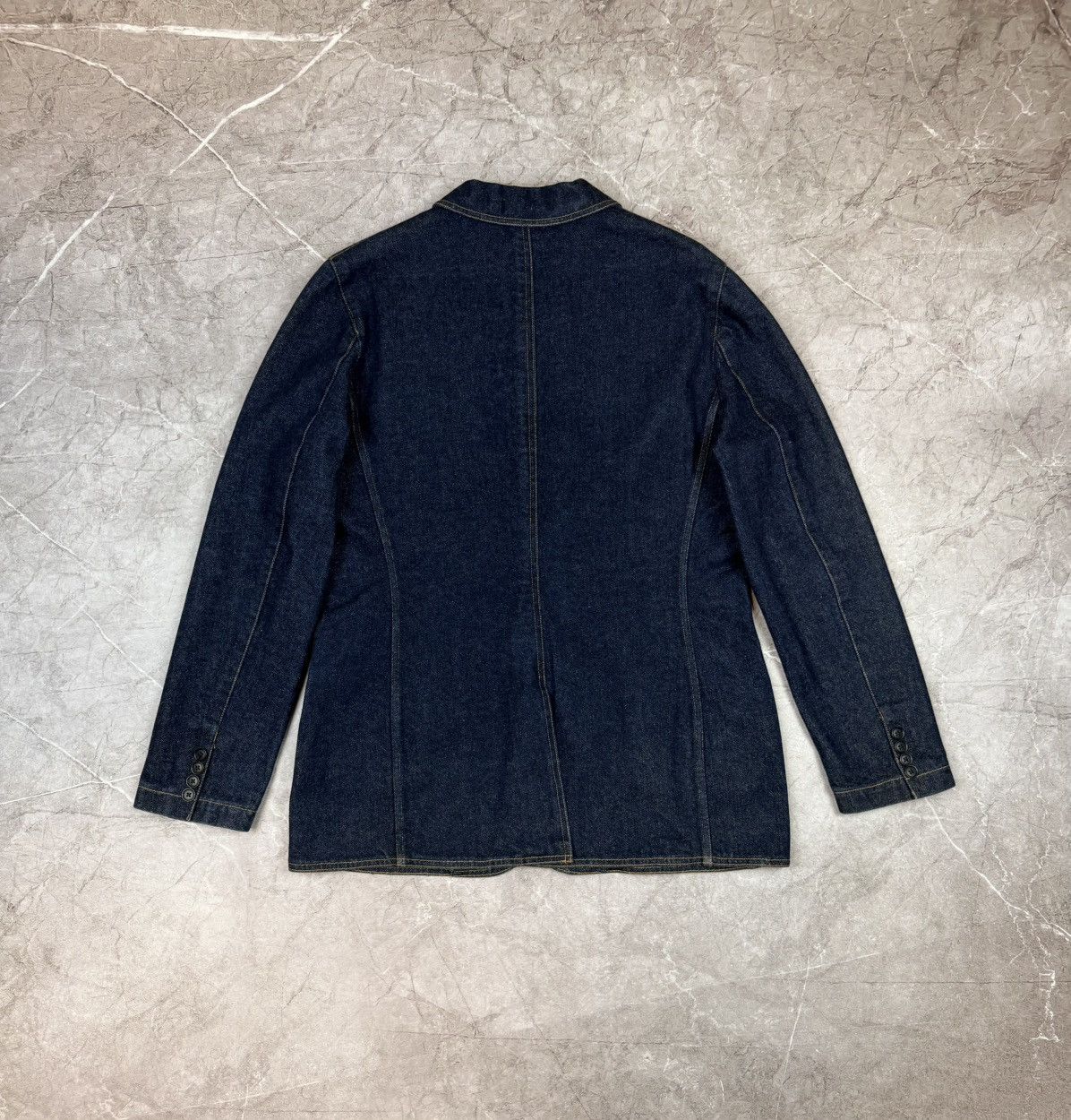 Polo Ralph Lauren Ralph Lauren Denim Blazer Dark Wash Vintage Workwear Style Size M / US 6-8 / IT 42-44 - 3 Thumbnail