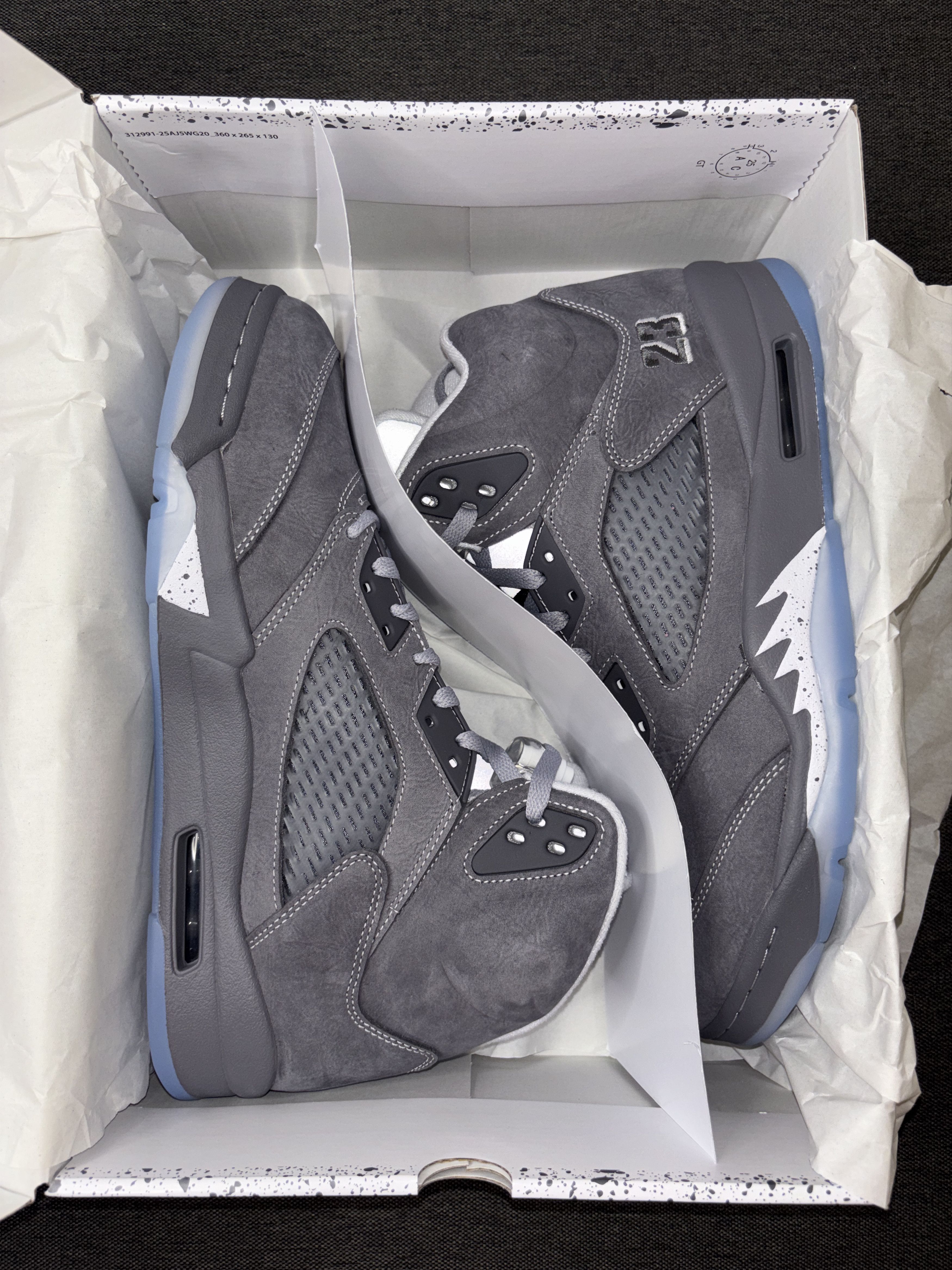 Nike Nike Air Jordan 5 Retro Wolf Grey (2026) Size 11 DD0587-002 Size US 11 / EU 44 - 4 Thumbnail