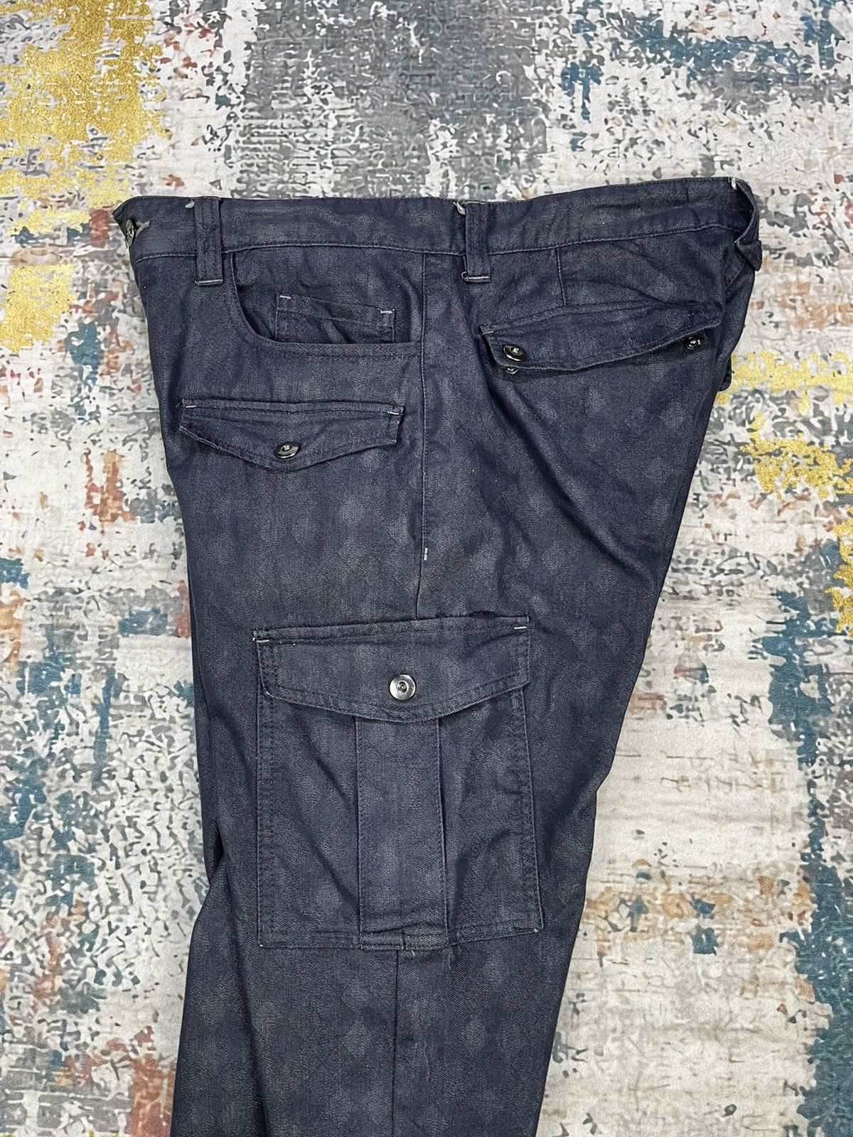 semanticdesign Semantic Design Diamond Checked Multi Pocket Bush Pants Size US 33 - 8 Thumbnail