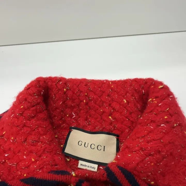 Gucci Gucci FW22 Red Tweed Short Sleeve Dress-2507 Size S / US 4 / IT 40 - 6 Thumbnail
