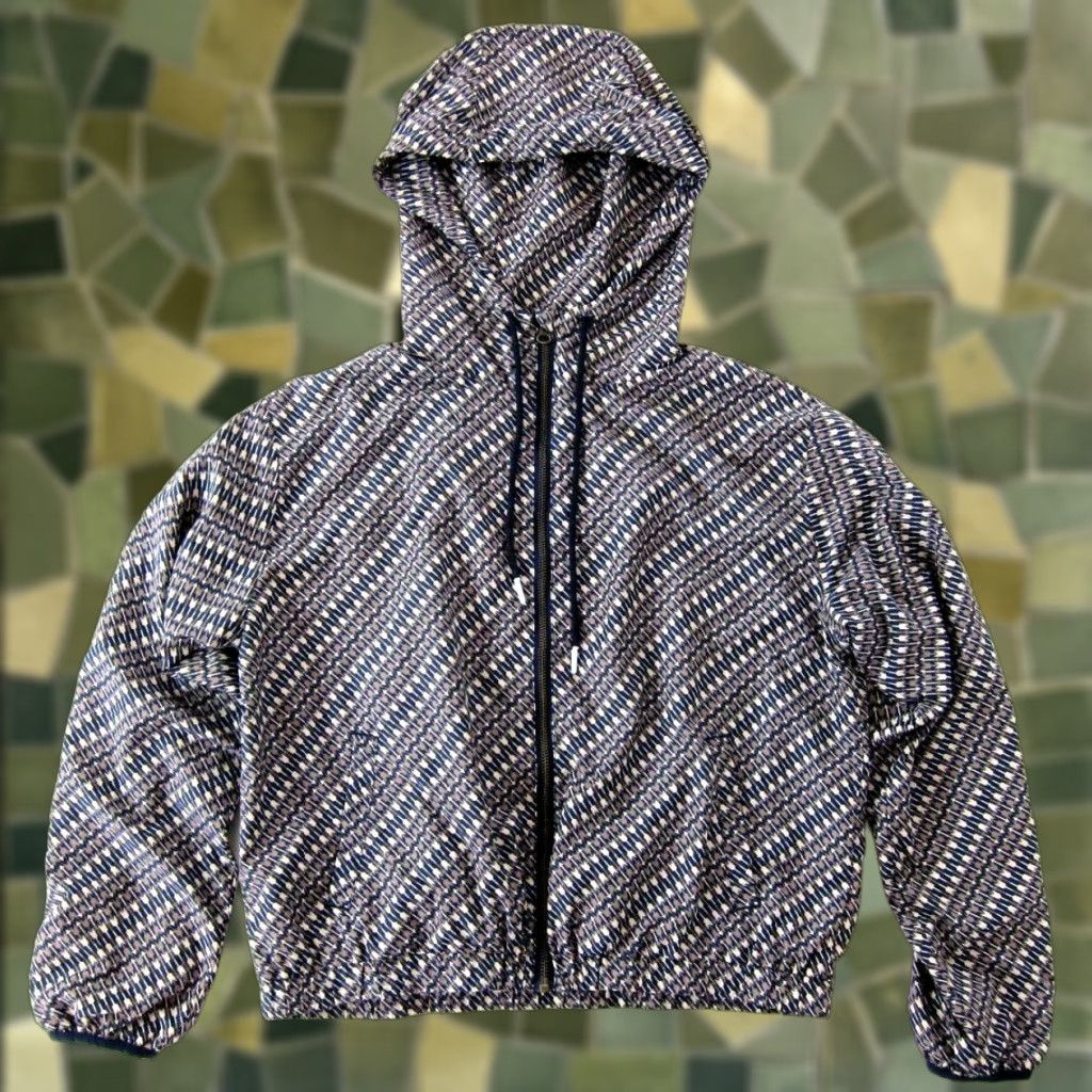 The Upside VINTAGE The Upside Australia Blue Brown Arrow Full Zip Hooded Windbreaker Jacket S-M 6 Size M / US 6-8 / IT 42-44 - 1 Thumbnail