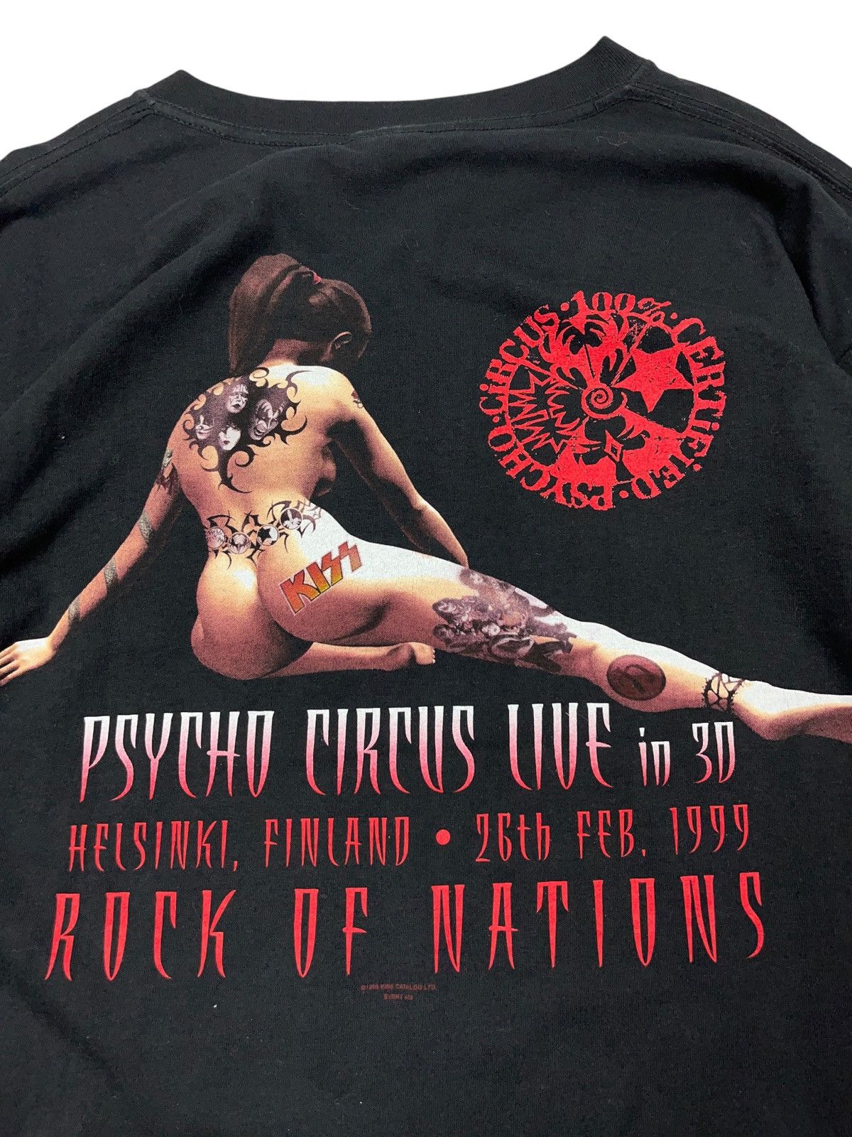 KISS Vintage 1999 KISS Psycho Circus Live in 3D Glam Rock T-Shirt Size US XL / EU 56 / 4 - 12 Thumbnail