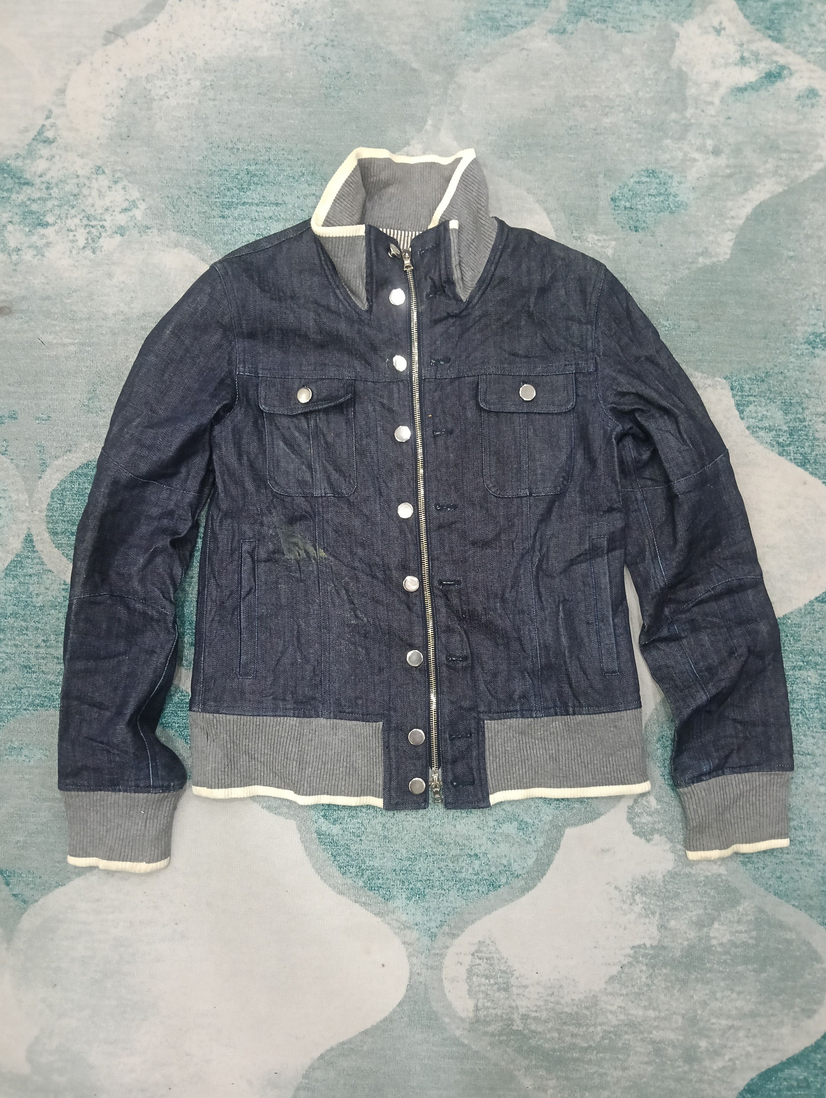 Japanese Brand Kiit Japan Denim Jacket Riri Zipper Size XS / US 0-2 / IT 36-38 - 2 Thumbnail