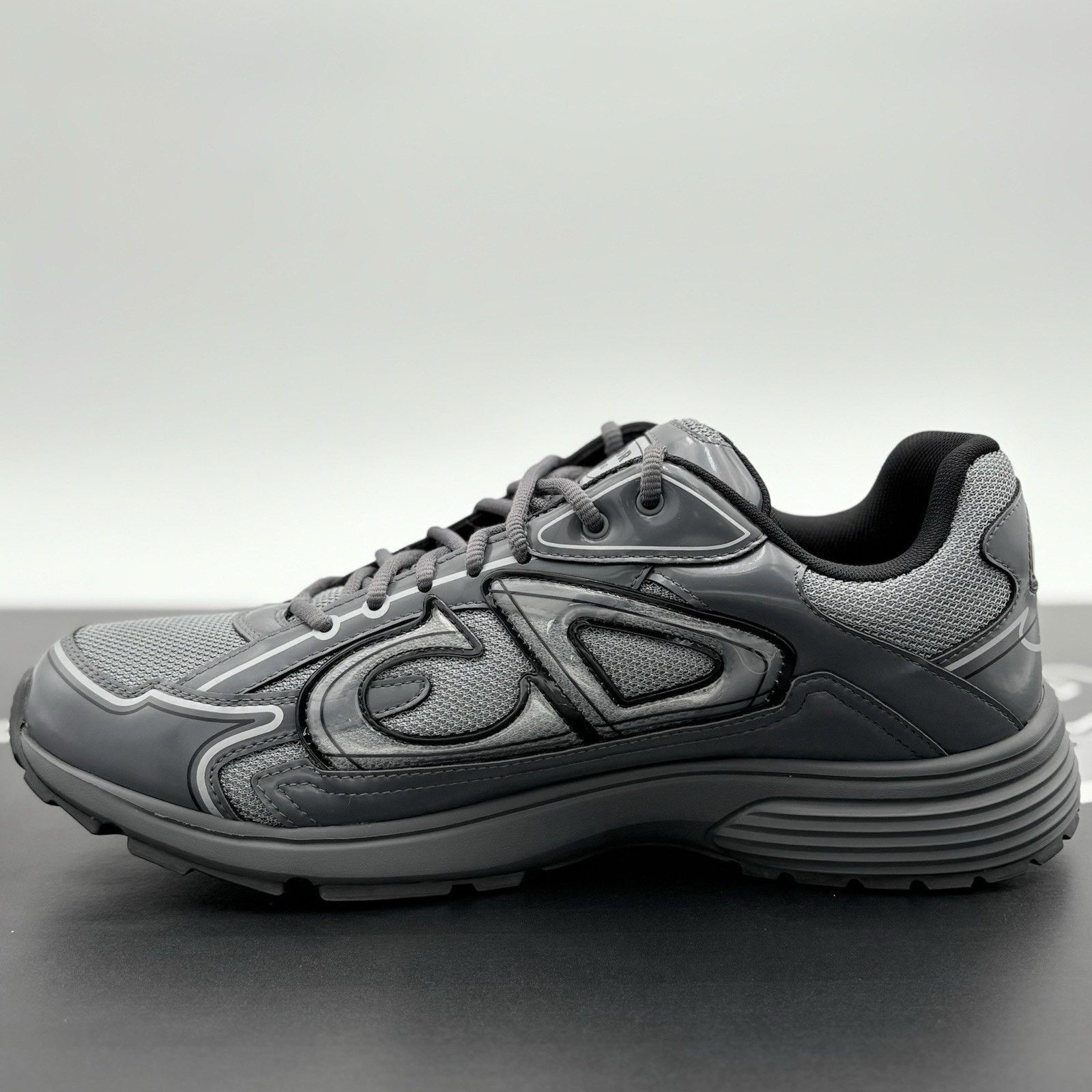 Dior Dior B30 Reflective Sneaker ' Black Gray ' | SUPER CLEAN! Size US 12 / EU 45 - 4 Thumbnail