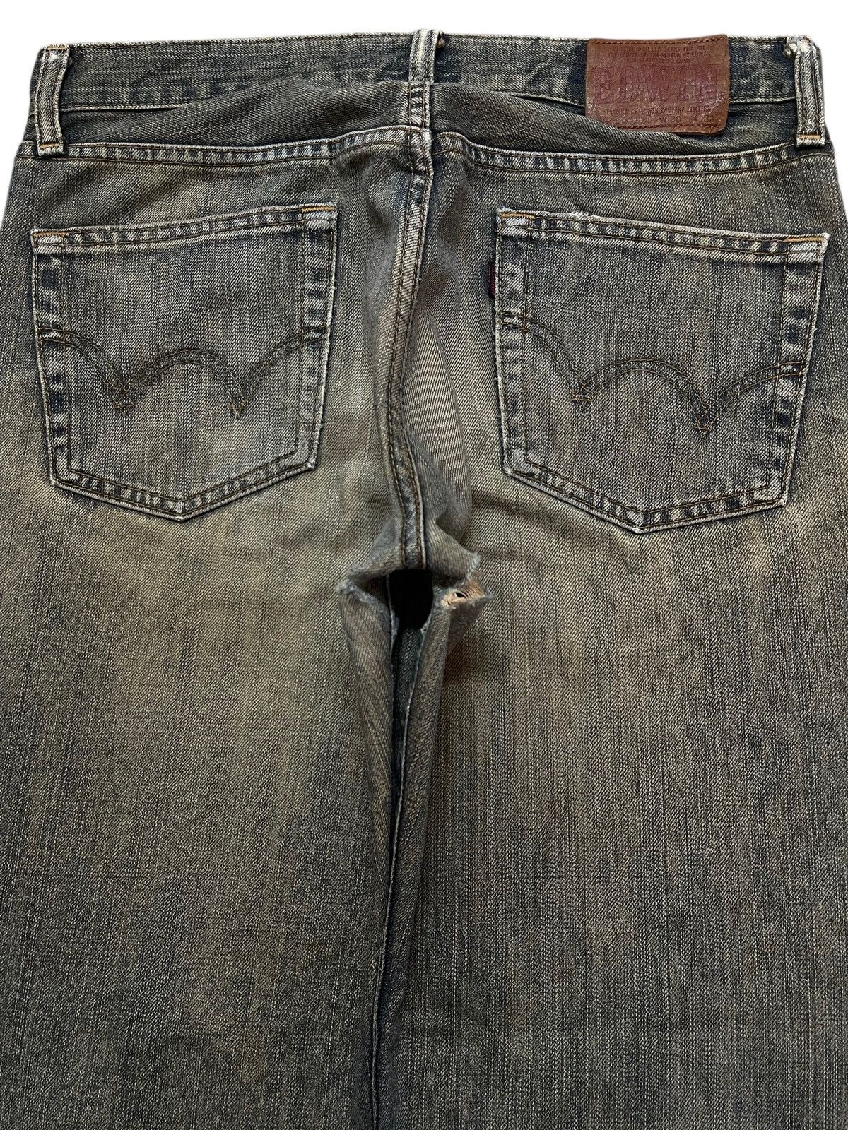 Edwin Vintage Edwin 503z Mud Wash Faded Style Whiskers Loose Jeans Size US 30 / EU 46 - 5 Thumbnail