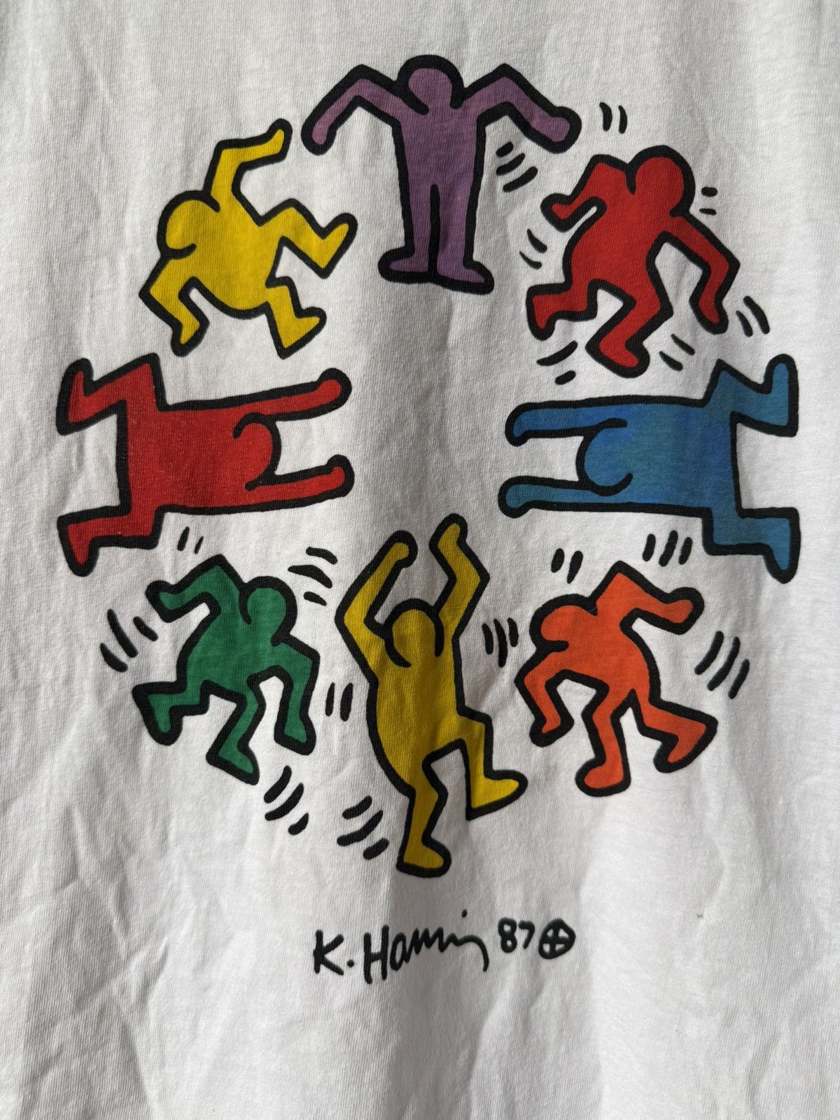 Keith Haring × Vintage Vintage 80s Keith Haring Shirt Size US XXL / EU 58 / 5 - 2 Thumbnail