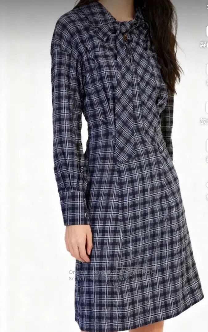 Vivienne Westwood Vivienne Westwood Gray-black plaid planet embroidered dres Size S / US 4 / IT 40 - 1 Thumbnail