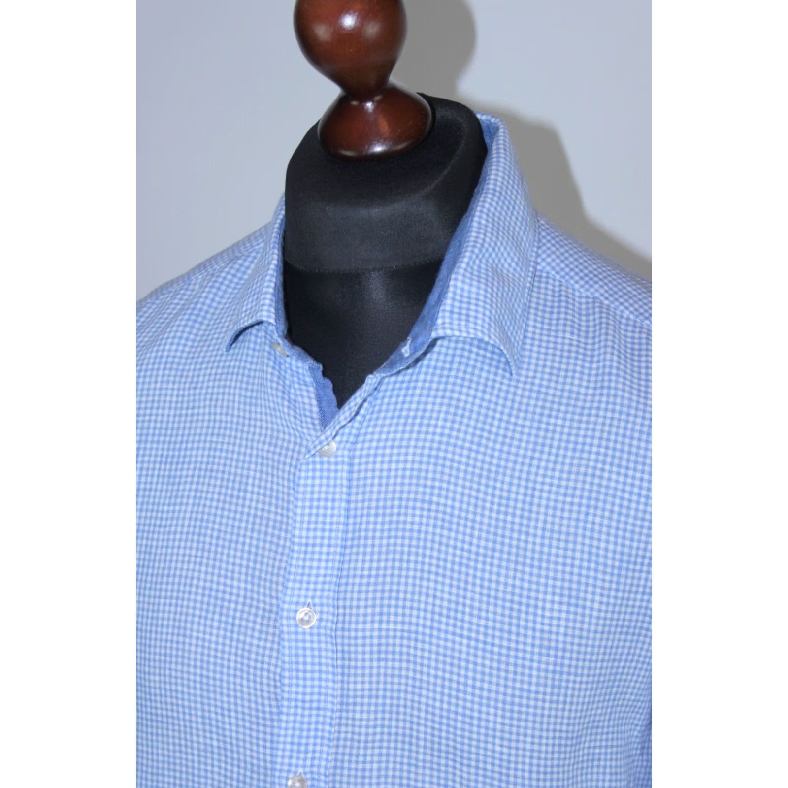 Suitsupply Suitsupply Shirt Mens Cambridge Linen Multicoloured Size 43 / 17 Size US XL / EU 56 / 4 - 2 Thumbnail