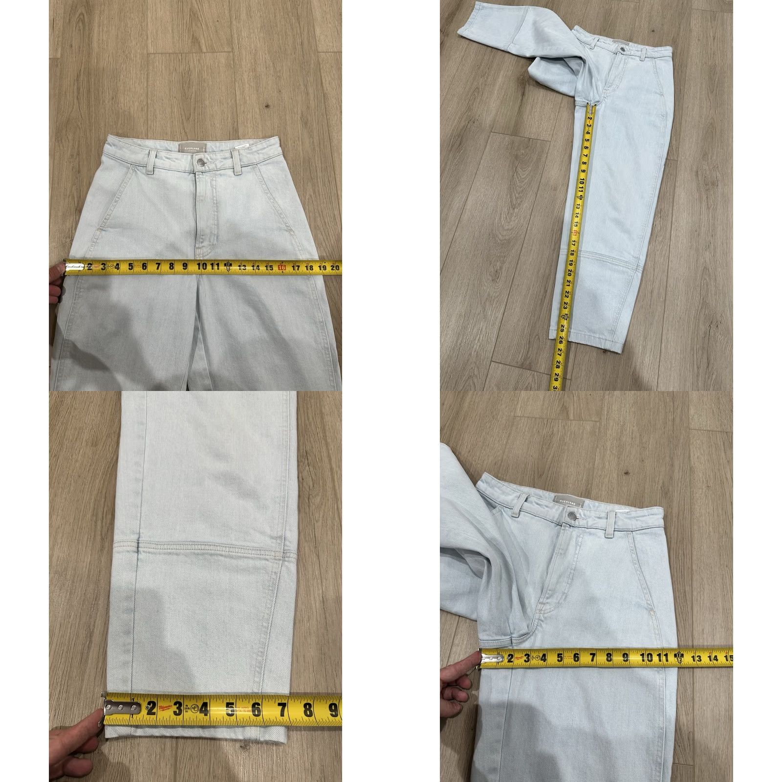 Everlane Everlane Jeans Womens Size 26 Utility Barrel Light Wash Cropped Tapered Denim Size 26" / US 2 / IT 38 - 9 Thumbnail