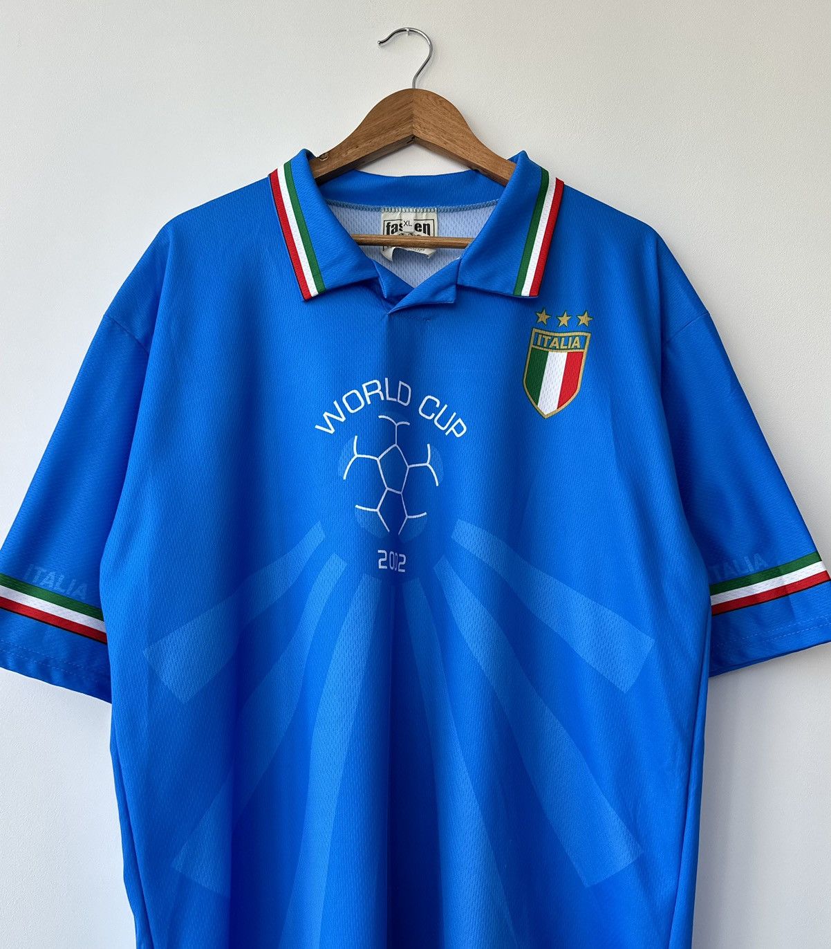 Vintage Italy National Team 2002 World Cup Shirt Faspen Men's XL Size US L / EU 52-54 / 3 - 4 Thumbnail